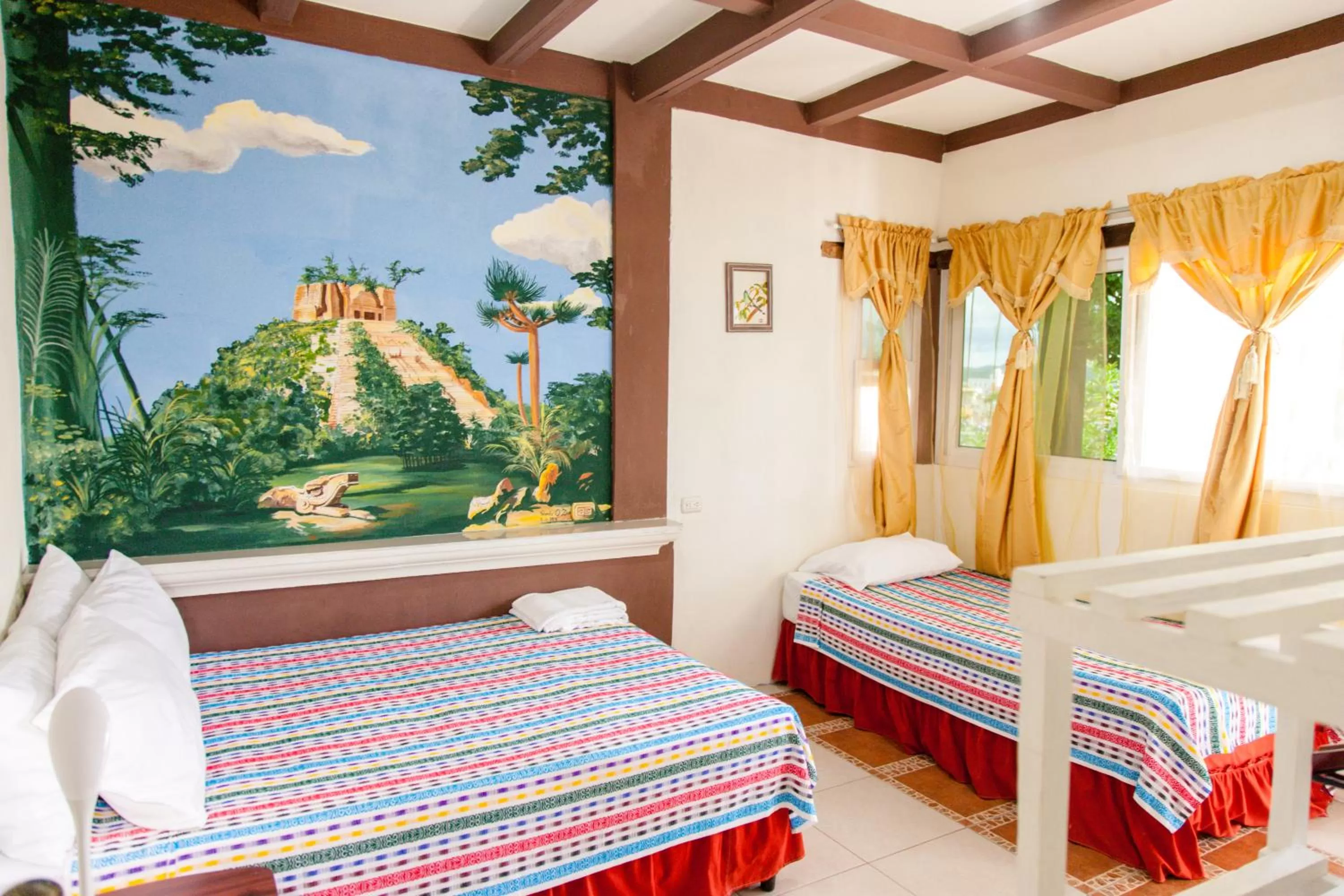 Bed in Zapote Tree Inn
