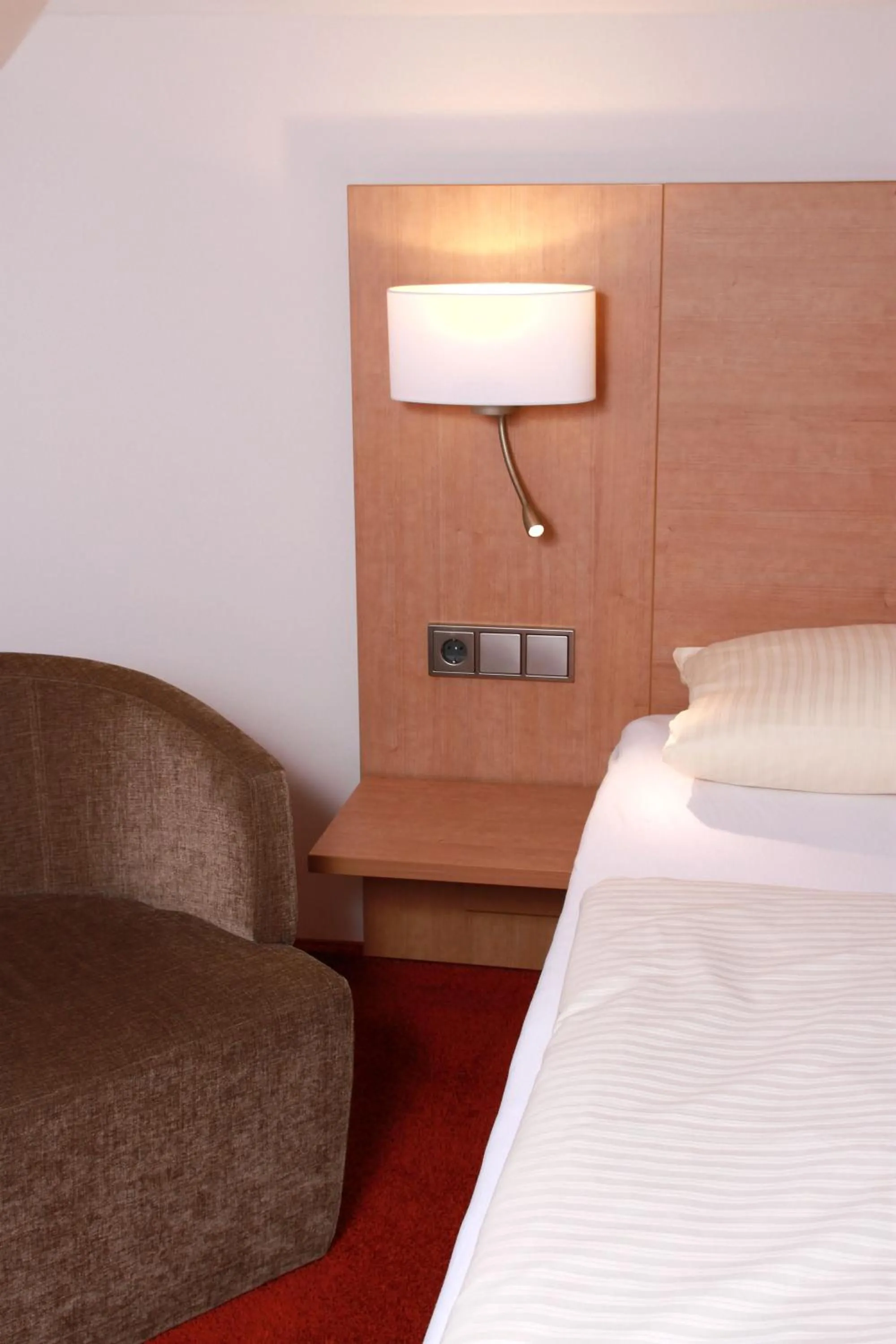 Bed in Hotel Goldenes Fass in Rothenburg ob der Tauber