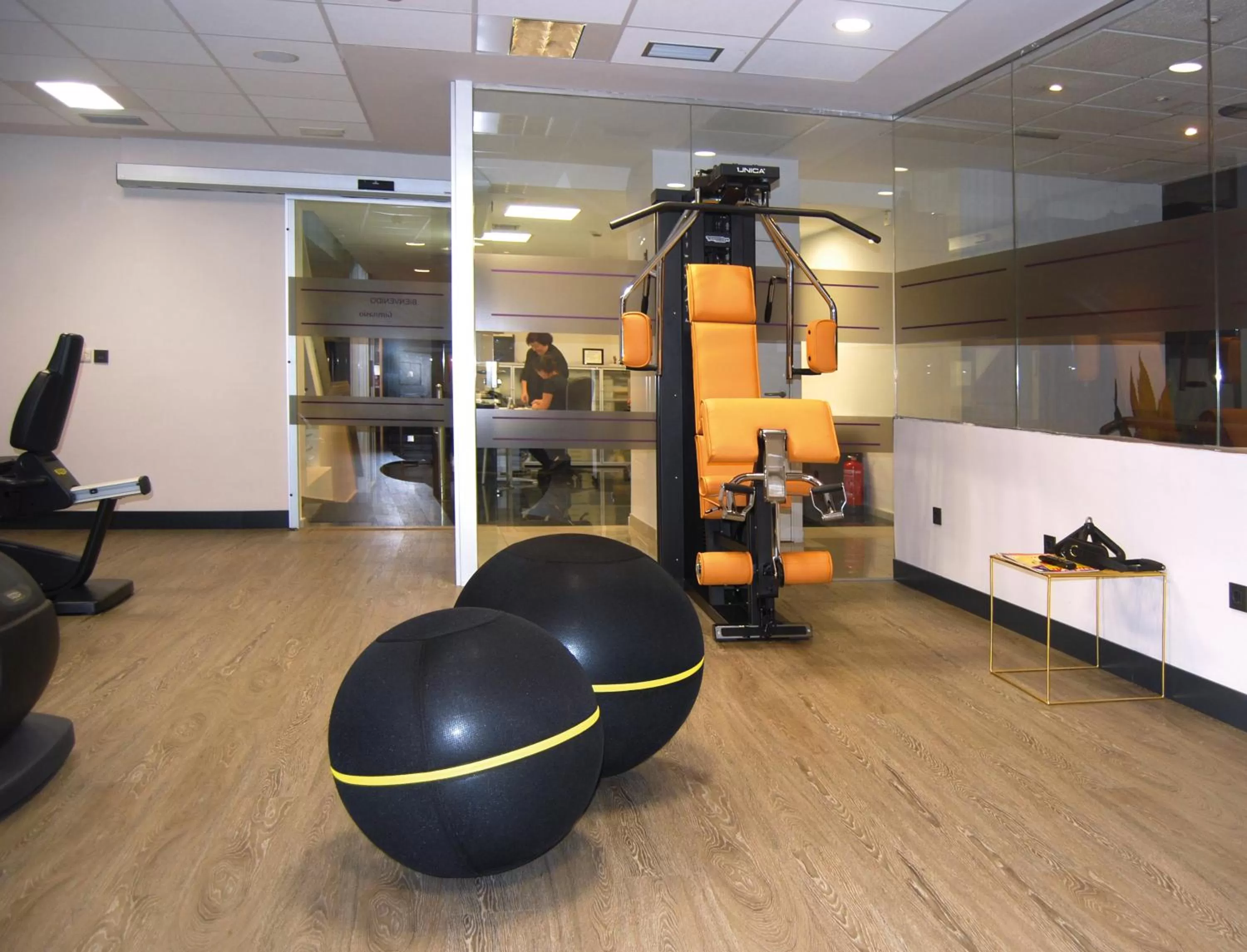 Fitness centre/facilities in Hotel Mercure Jardines de Albia