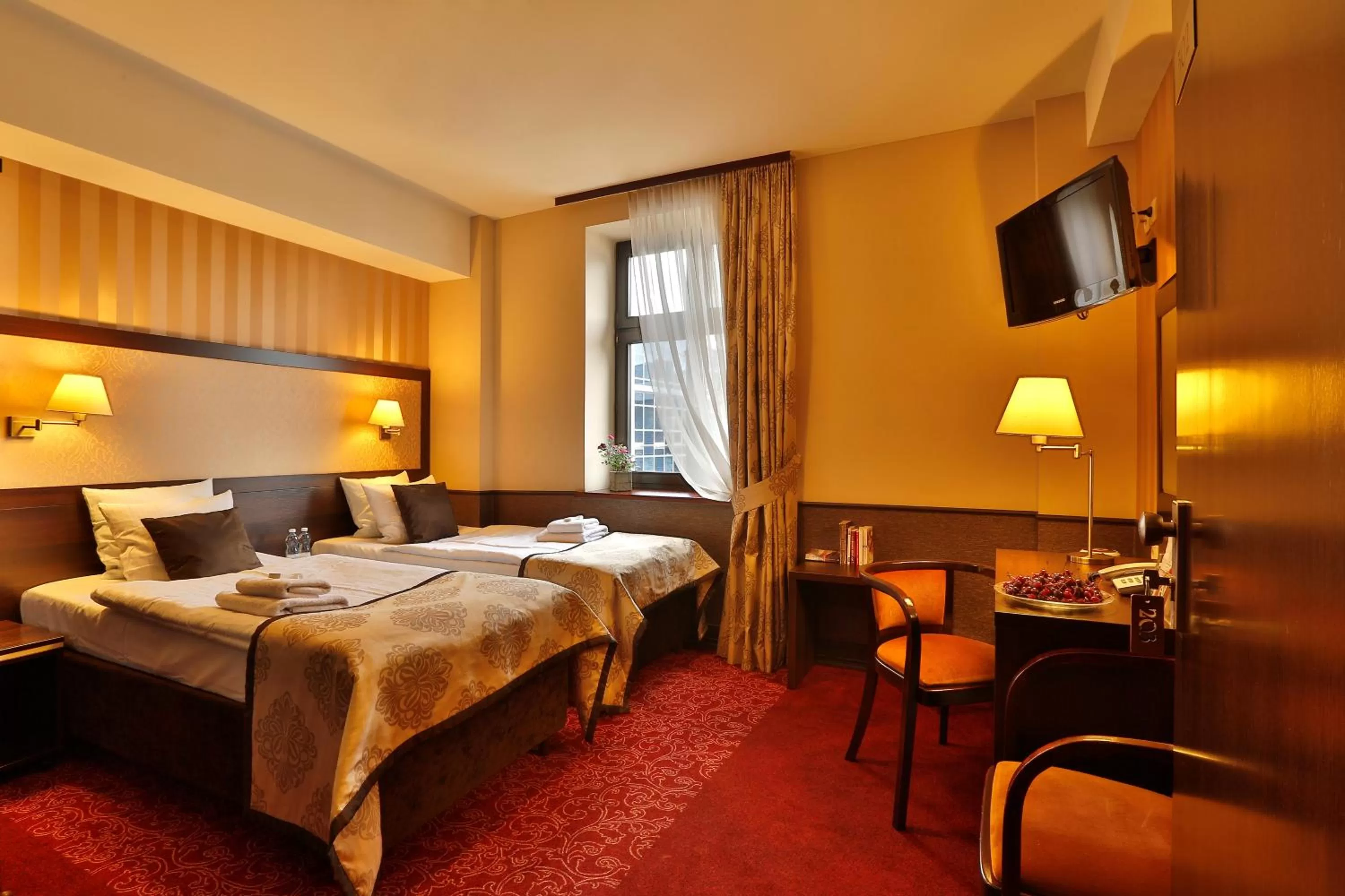 Bed in Hotel Wielopole