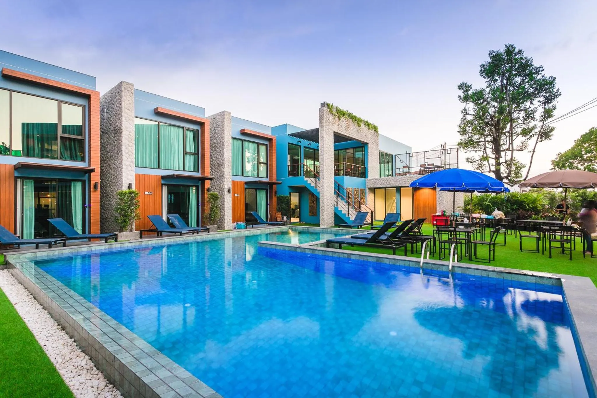 Property building in Peace Blue Naiharn Naturist Resort Phuket SHA Extra Plus