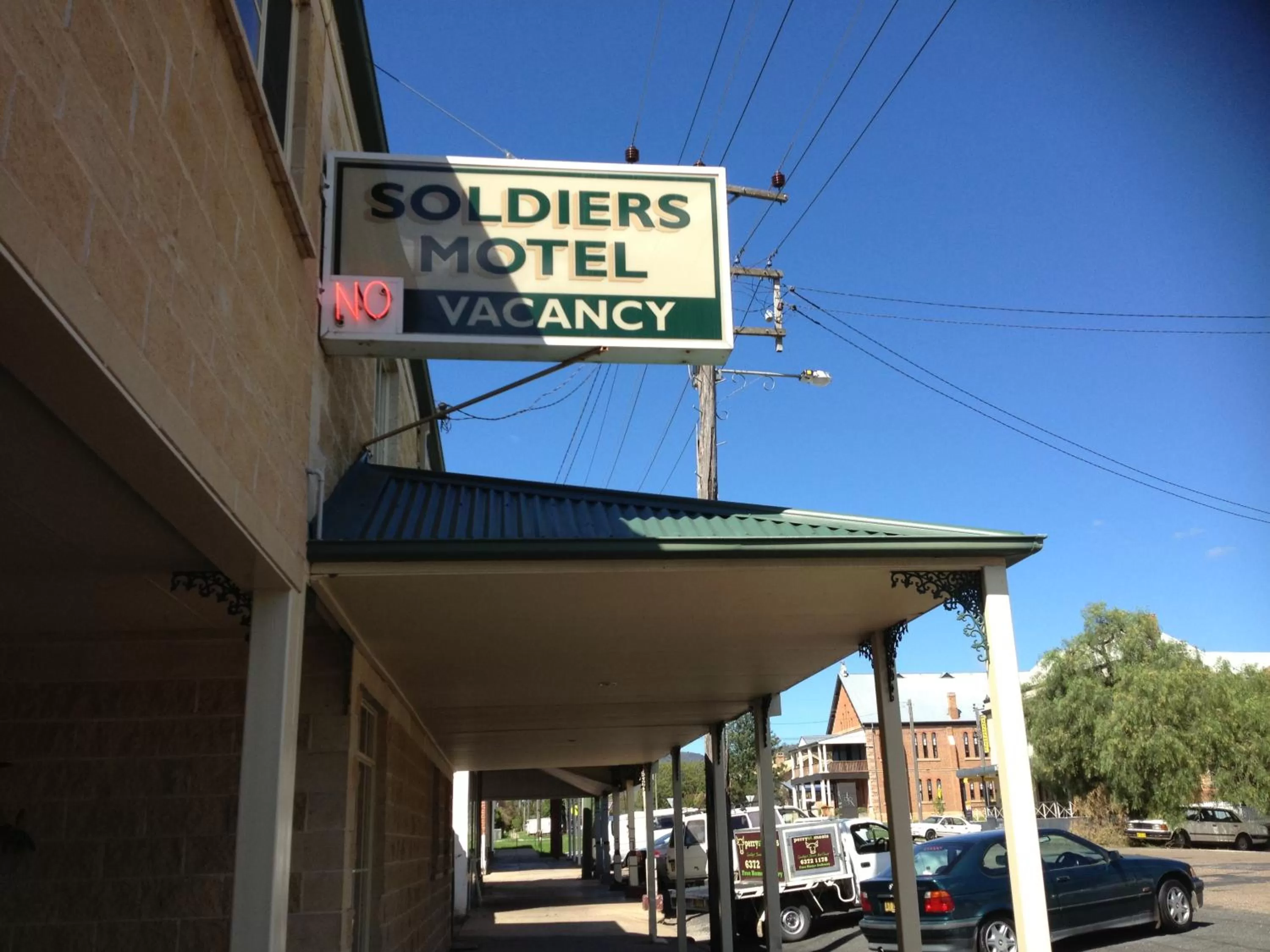 Street view in Soldiers Motel