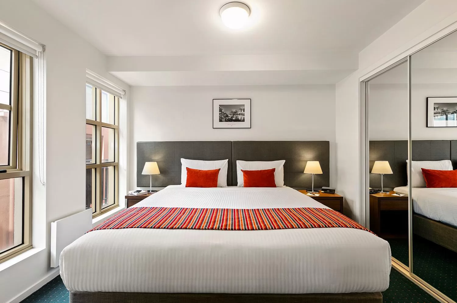 Bedroom, Bed in Melbourne Carlton Central Apartment Hotel Official