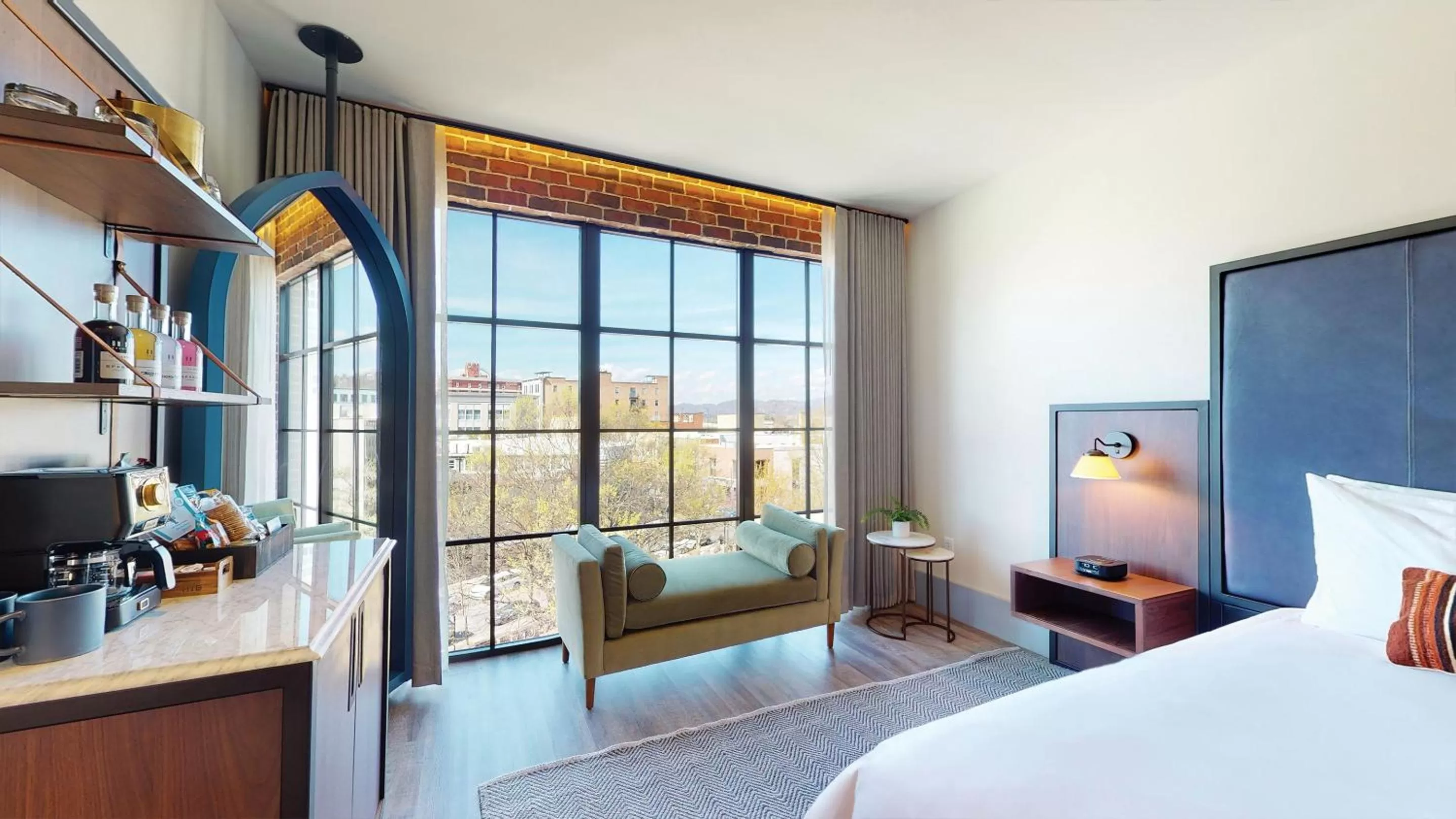 Bed in The Restoration Asheville