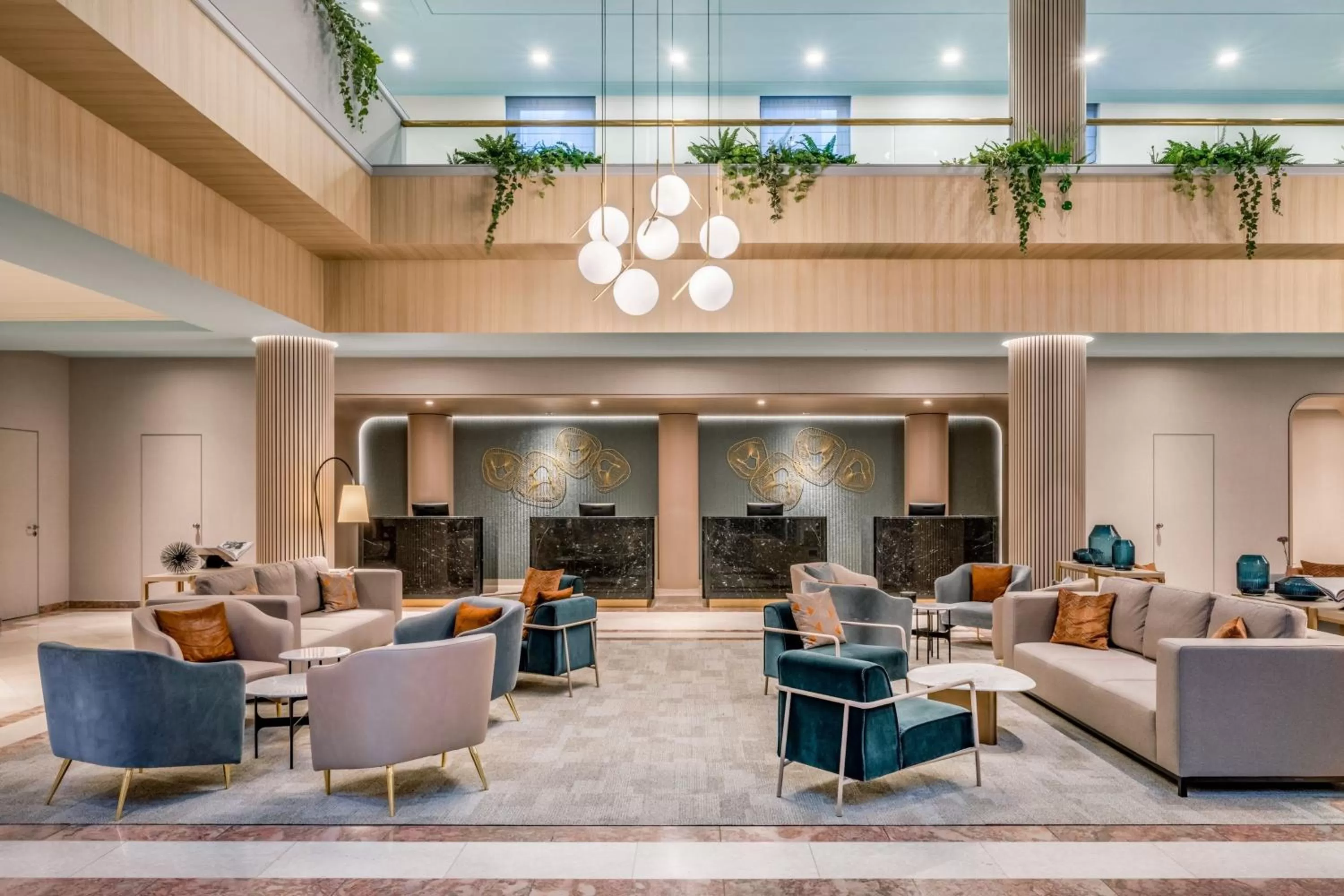 Lobby or reception in Munich Marriott Hotel