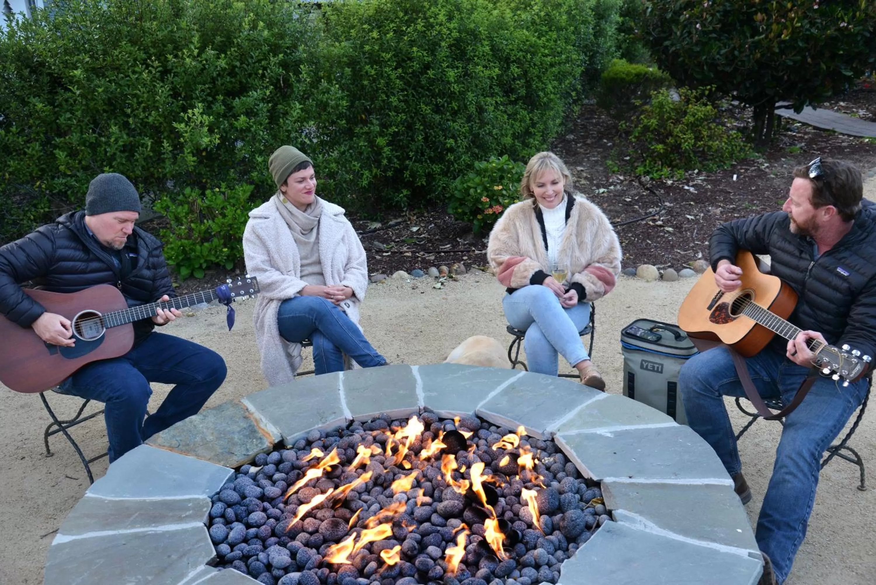 Garden view in Carmel River Inn & Cottages