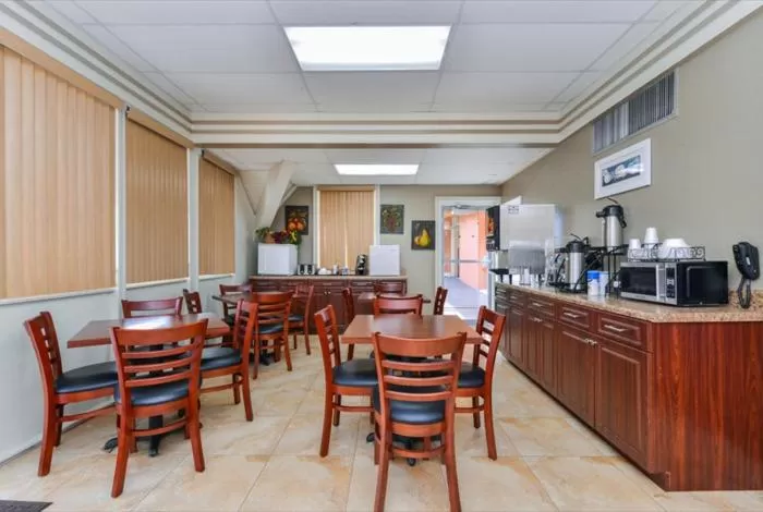 Continental breakfast in Americas Best Value Inn Sarasota