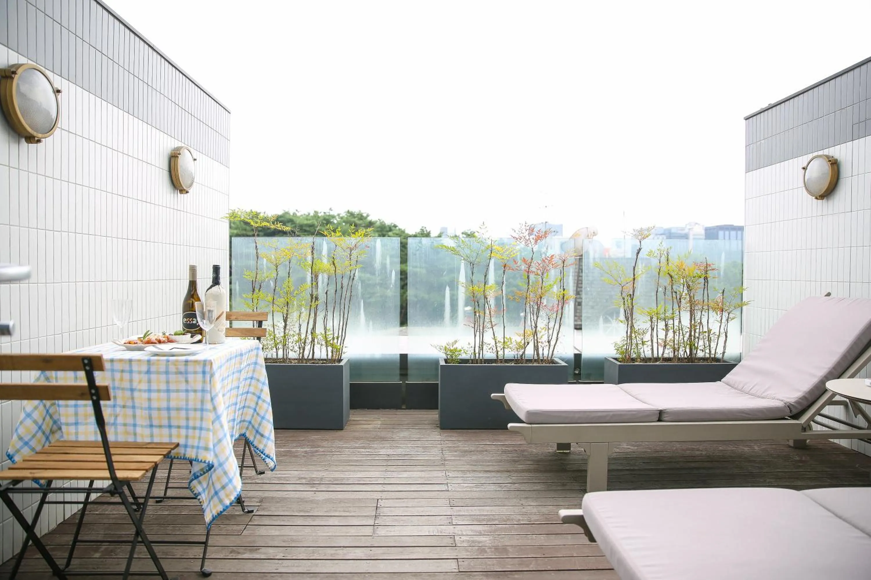 Balcony/Terrace in Hotel Crescendo Seoul