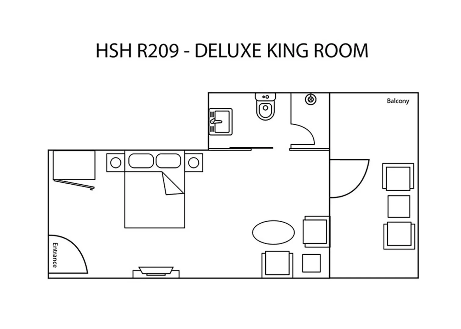 Floor plan in Heeren Straits Hotel