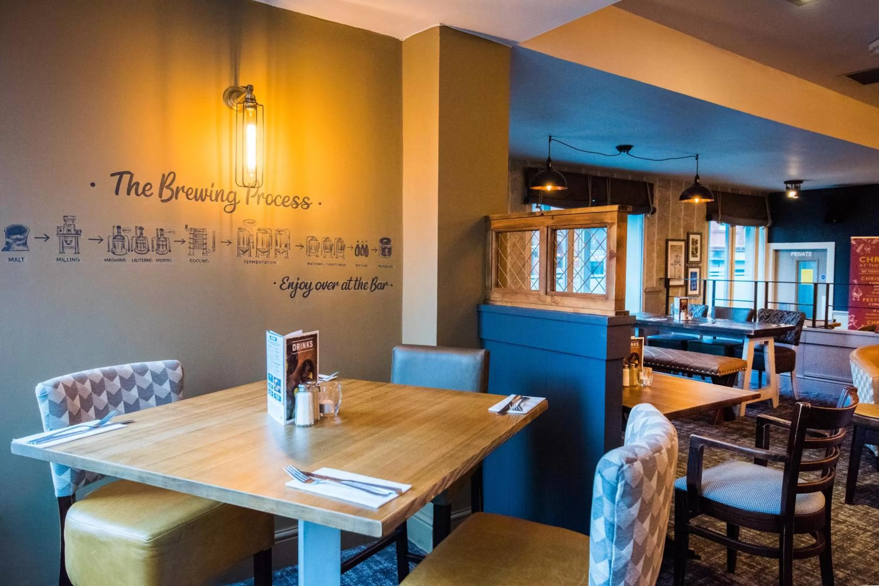 Seating area in The Caledonian Hotel