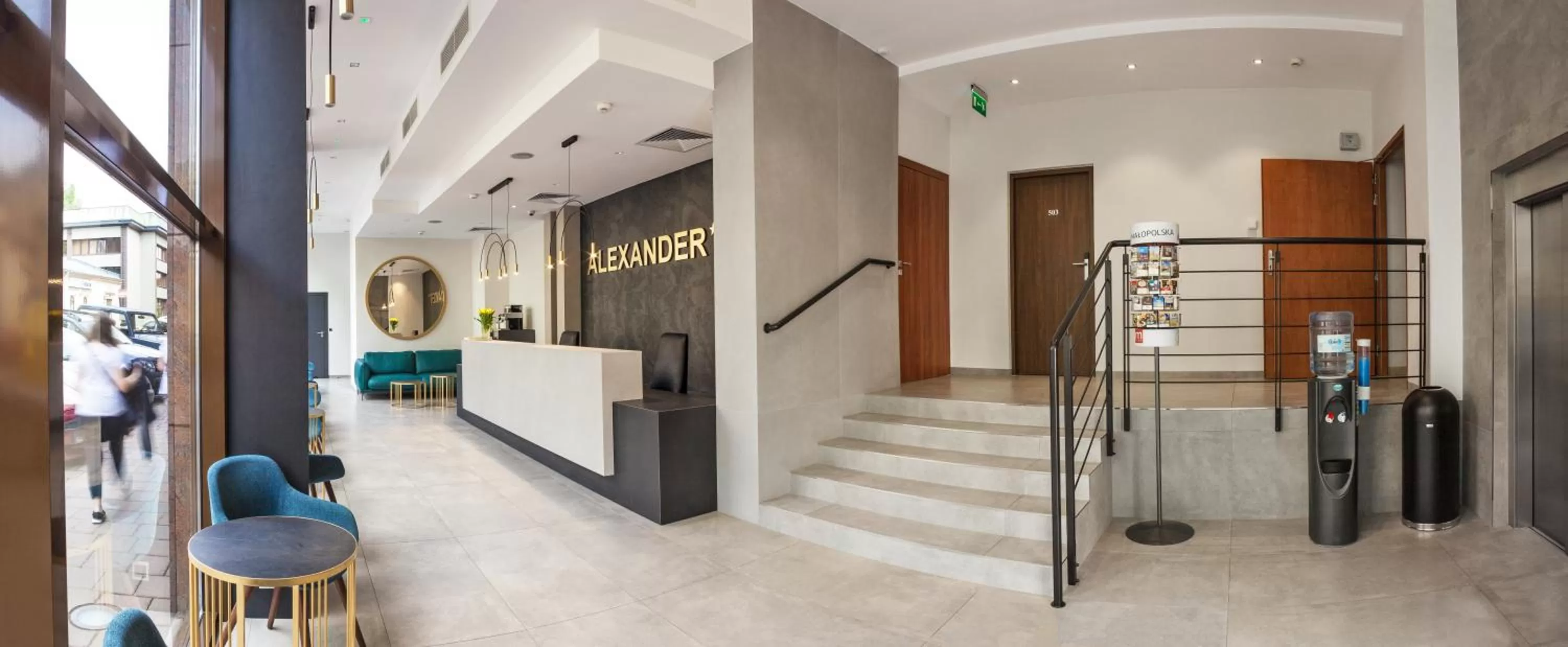 Lobby or reception in Hotel Alexander