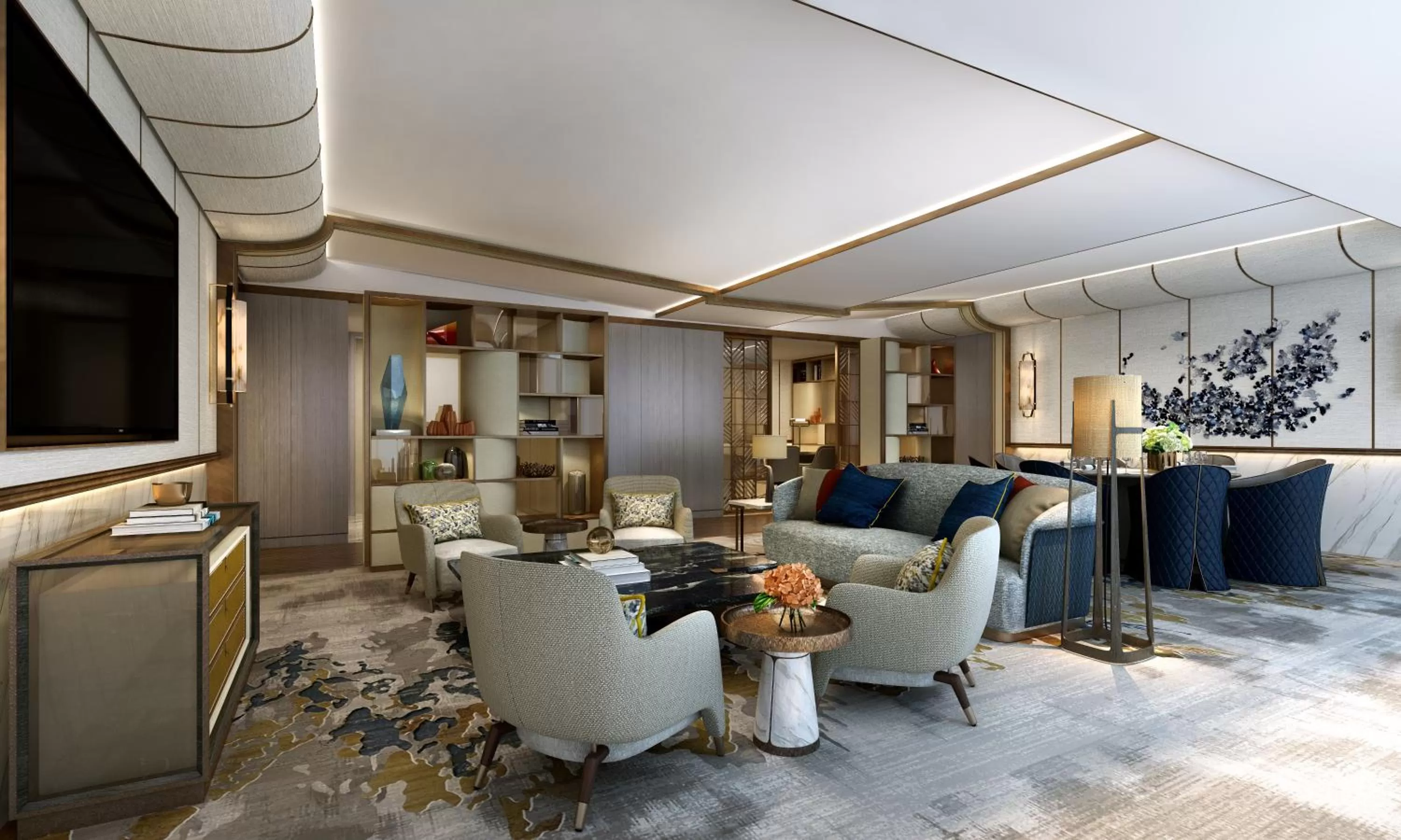 Living room in Fairmont Ambassador Seoul