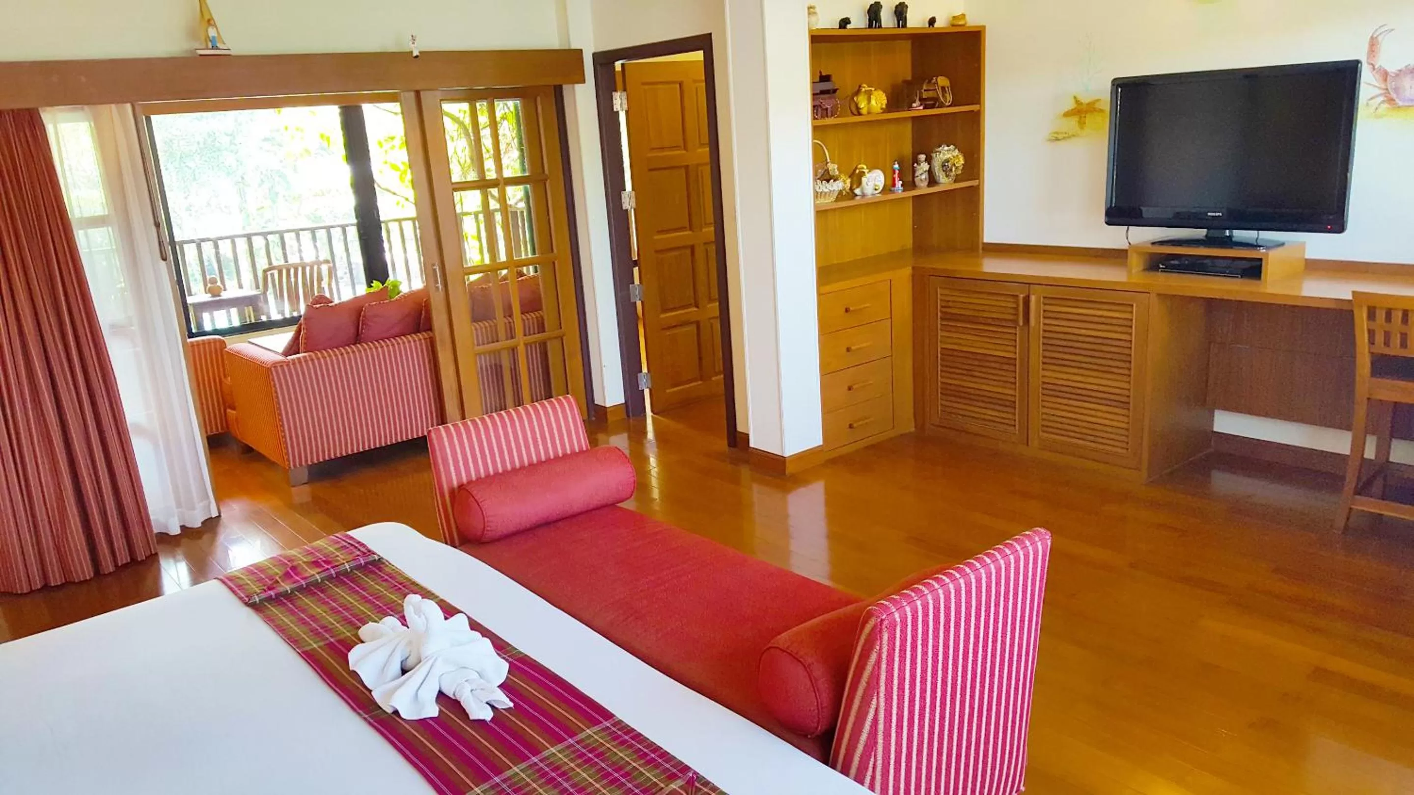 Bed in Birds and Bees Resort