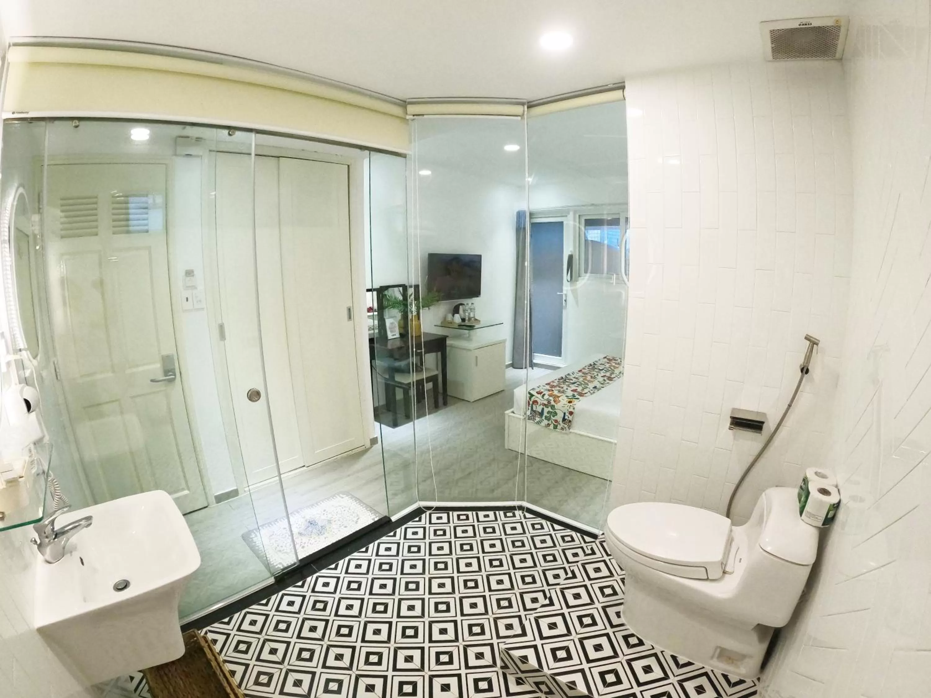 Bathroom in Dinh Phat Hotel