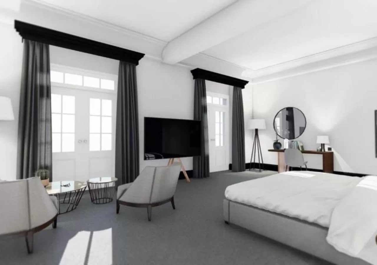 Bedroom, Bed in Villars Palace