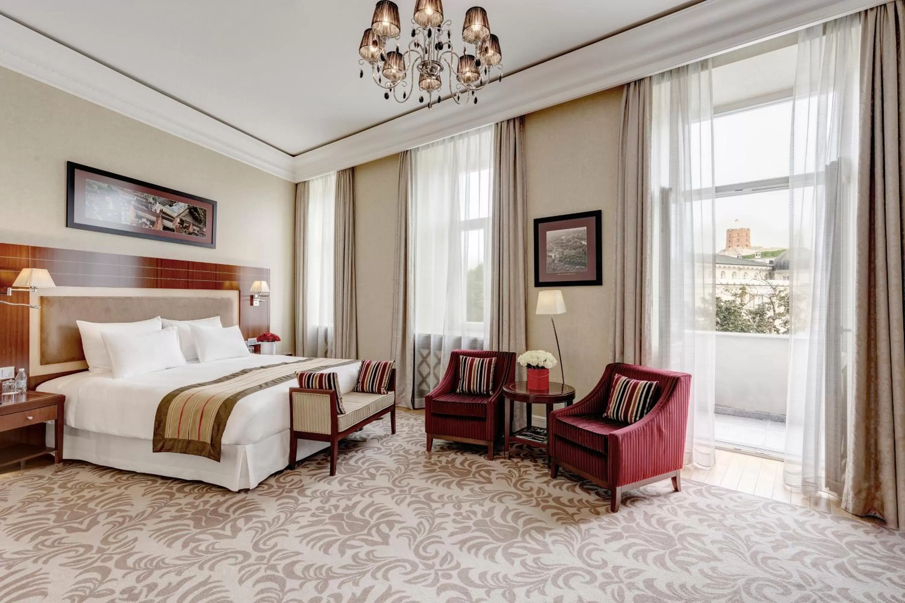 Photo of the whole room, Bed in Grand Hotel Kempinski Vilnius