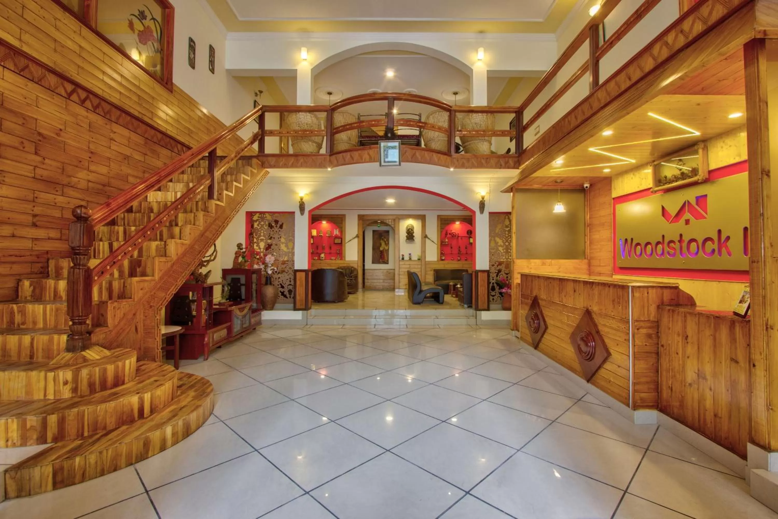 Lobby or reception in Woodstock Inn Manali 800 Mtrs from Mall Road