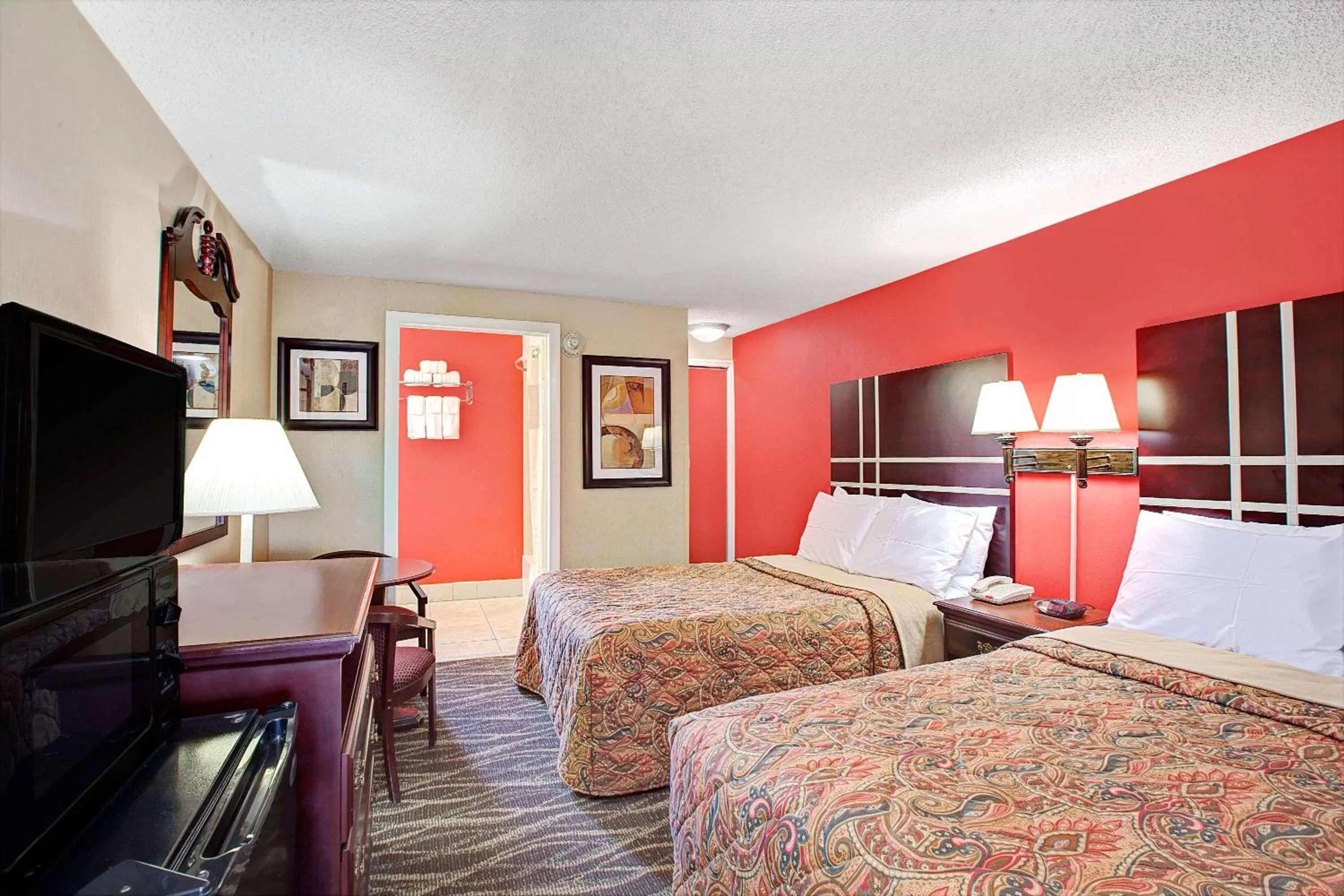 Photo of the whole room, Bed in Days Inn by Wyndham Ridgefield NJ