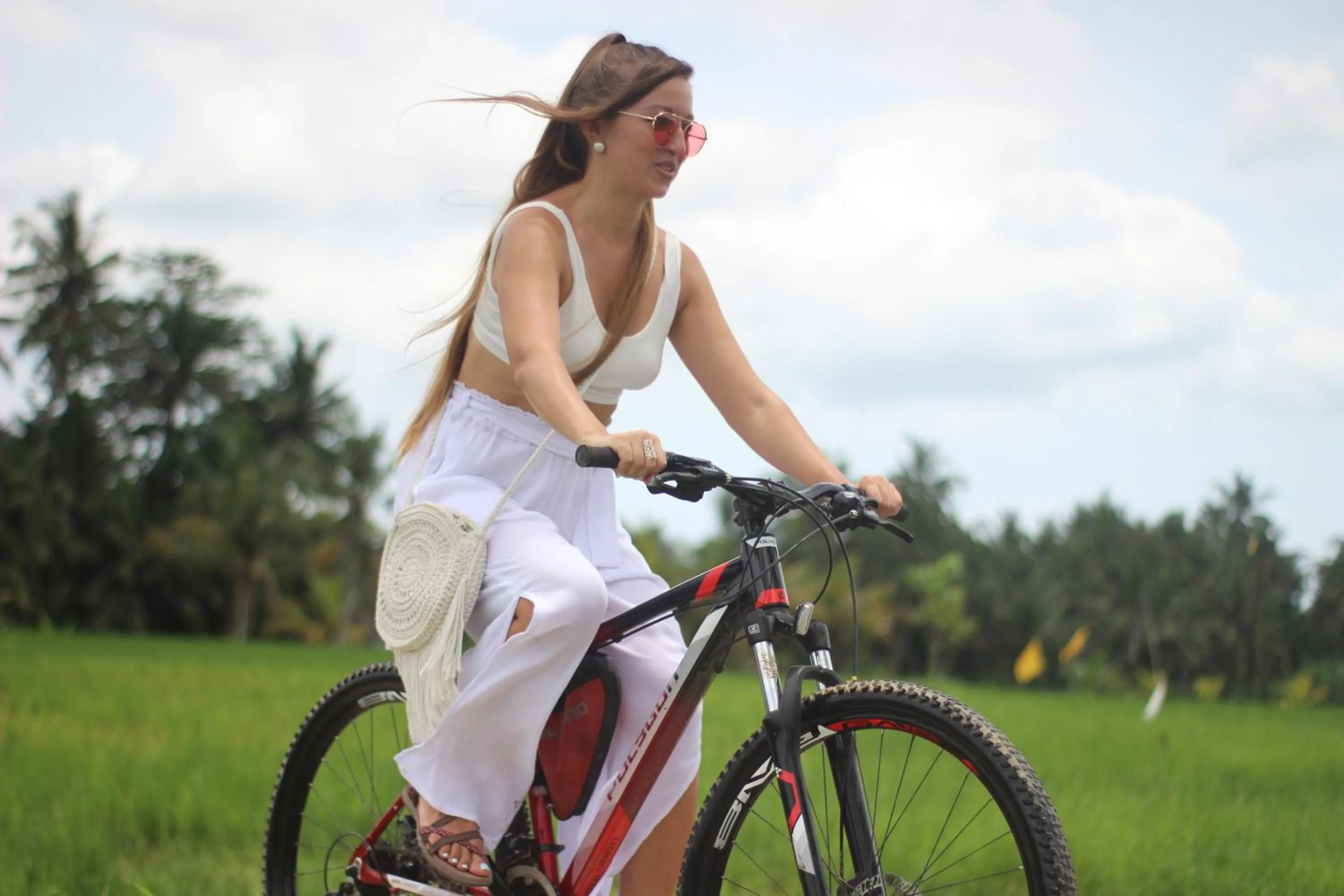 Cycling in Arya Villas Ubud