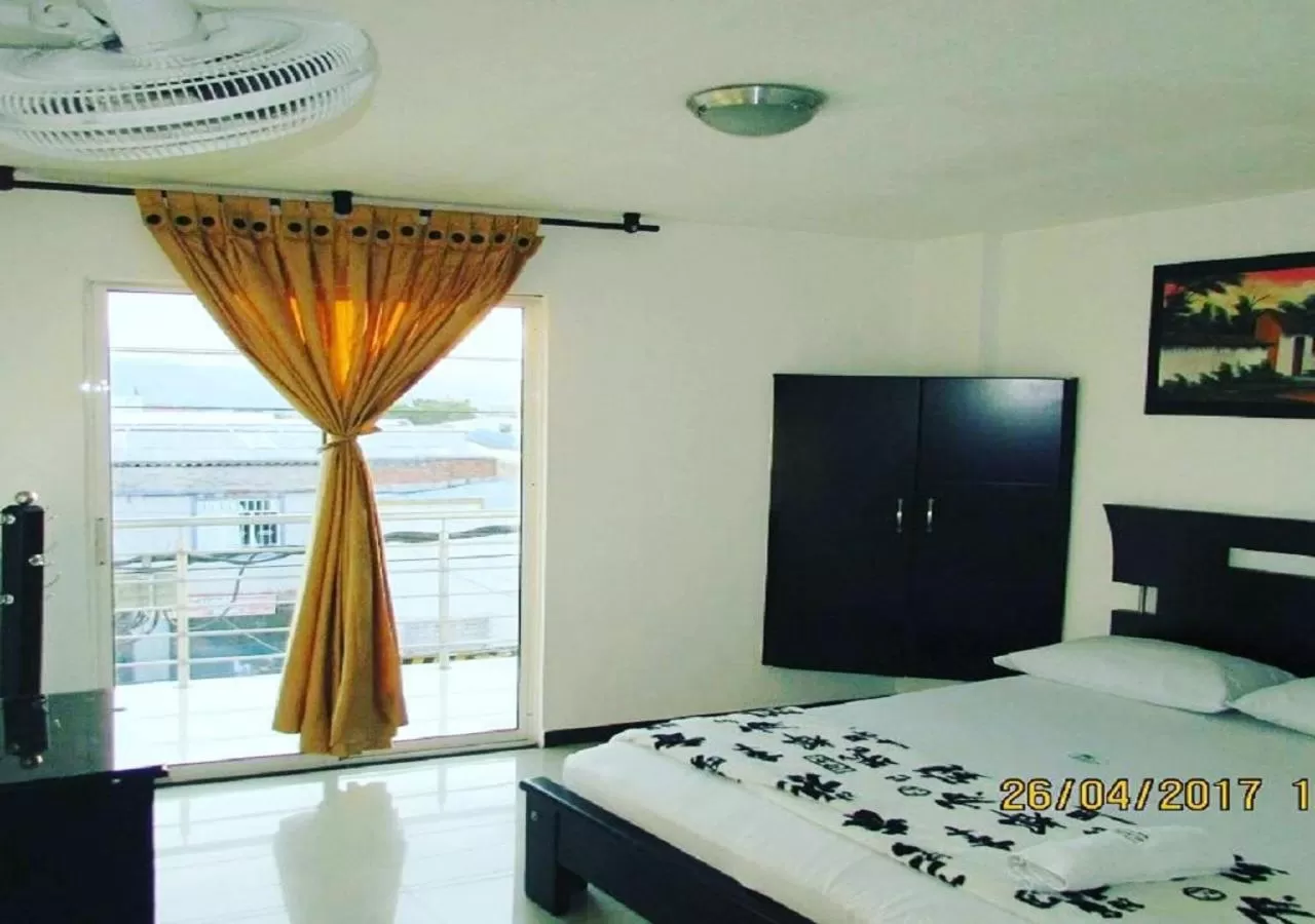 Bed in Hotel Palmeras De Mariana