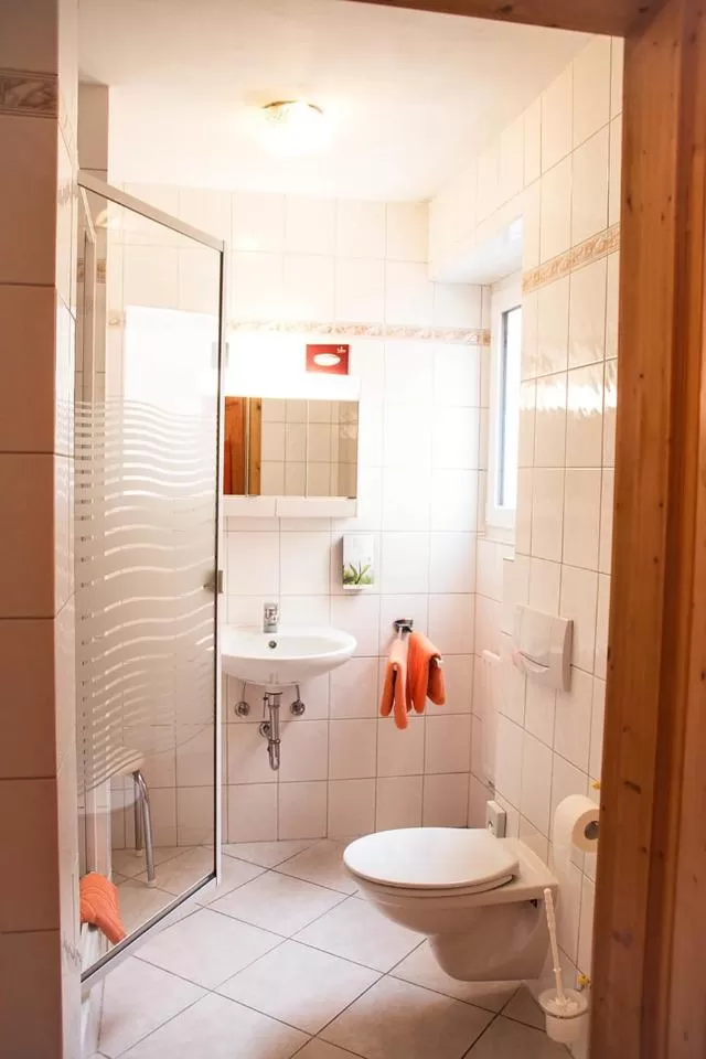 Bathroom in Landhotel Weißer Hahn