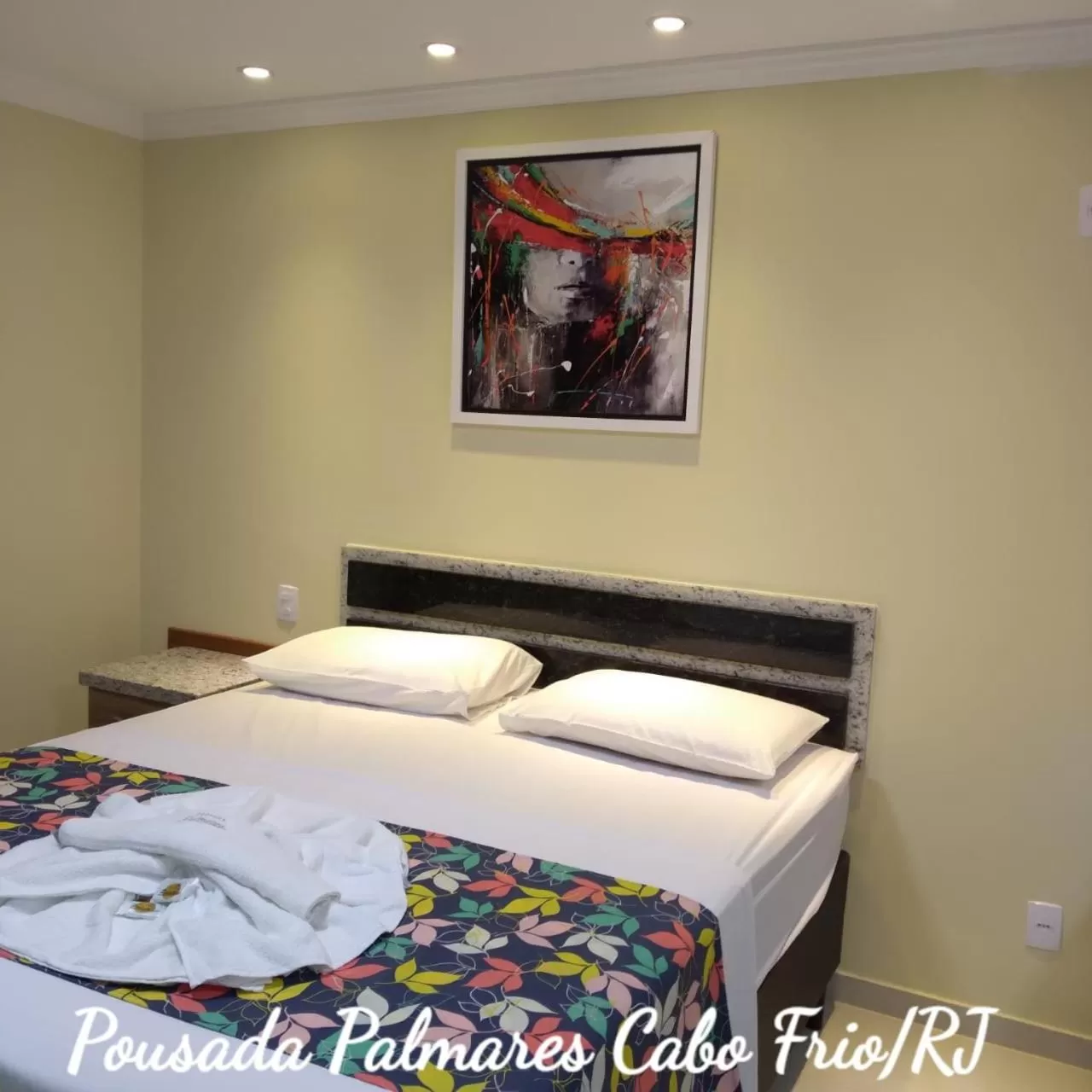 Bed in Pousada Palmares