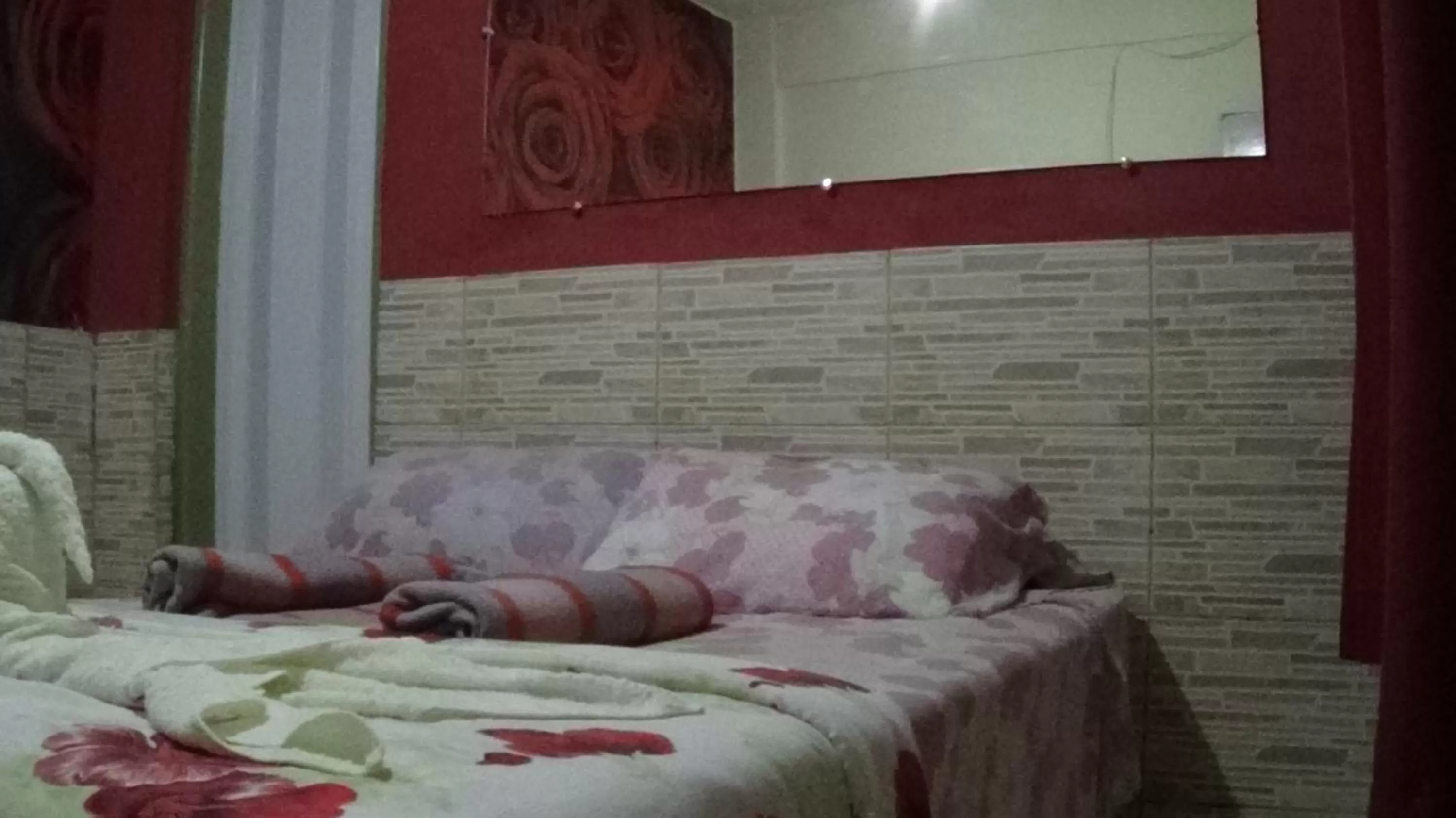 Bed in Pousada Encanto e Magia