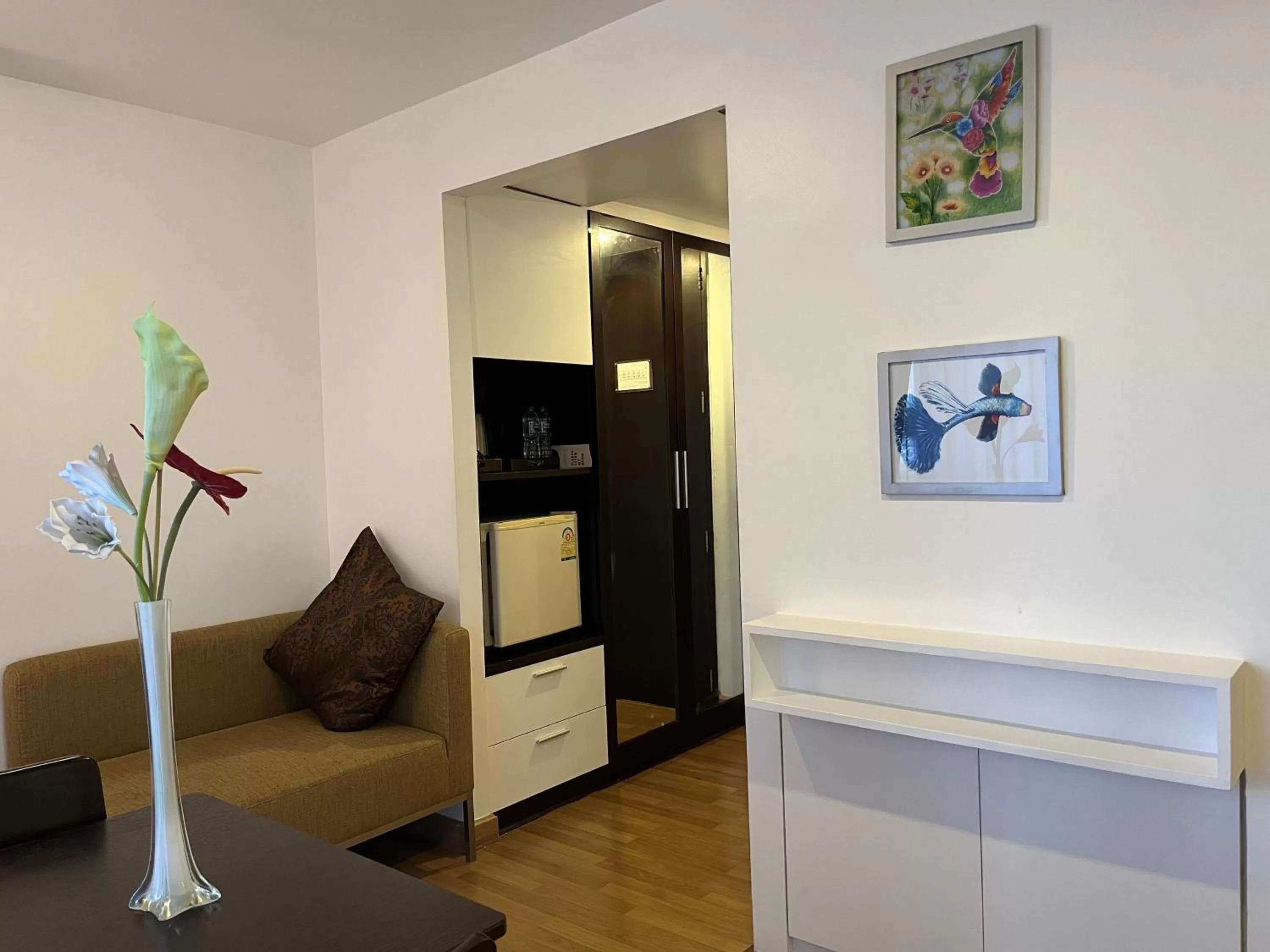 Living room in The Bedrooms Boutique Hotel Bangkok