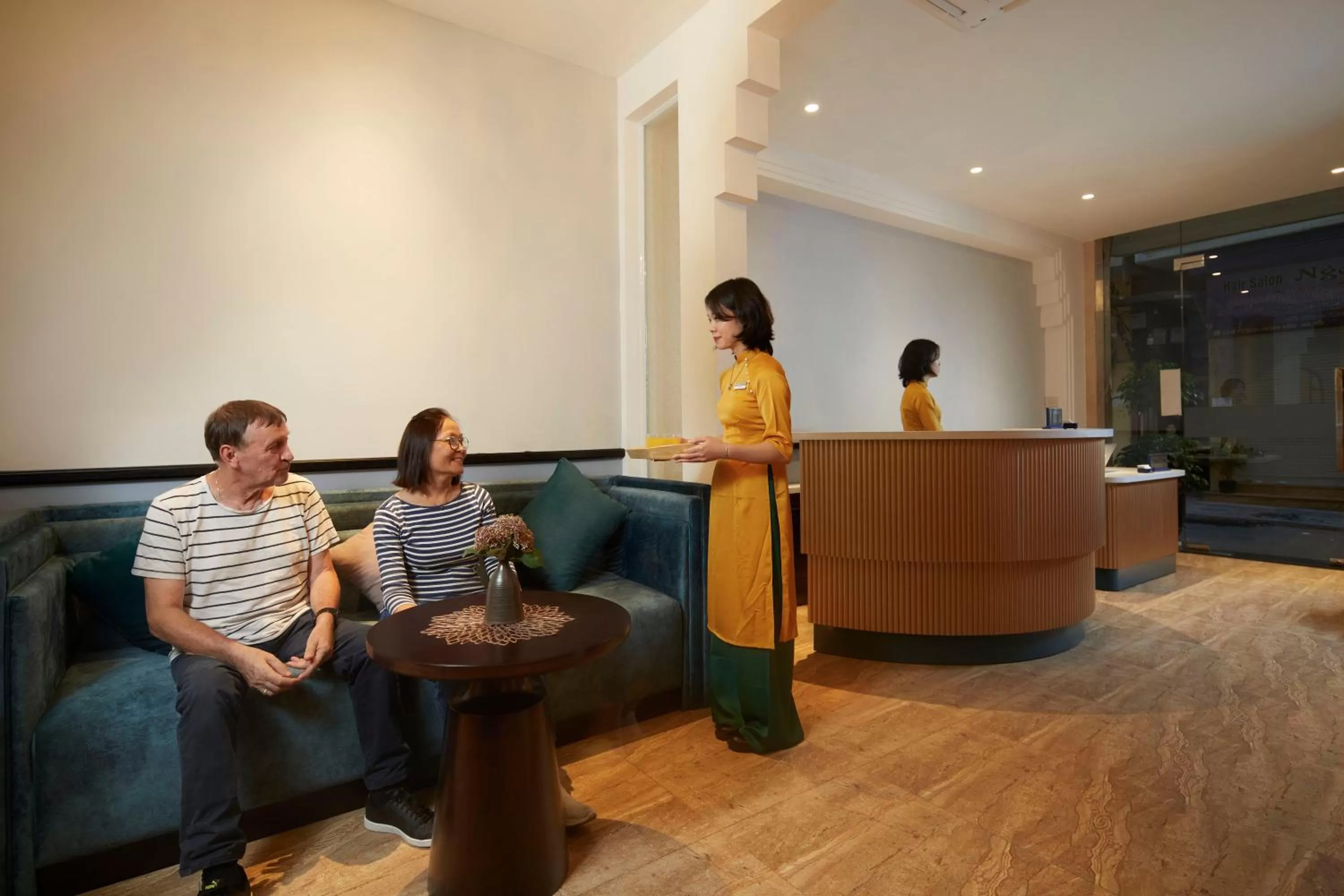 Lobby or reception in HANOI FLORA HOTEL