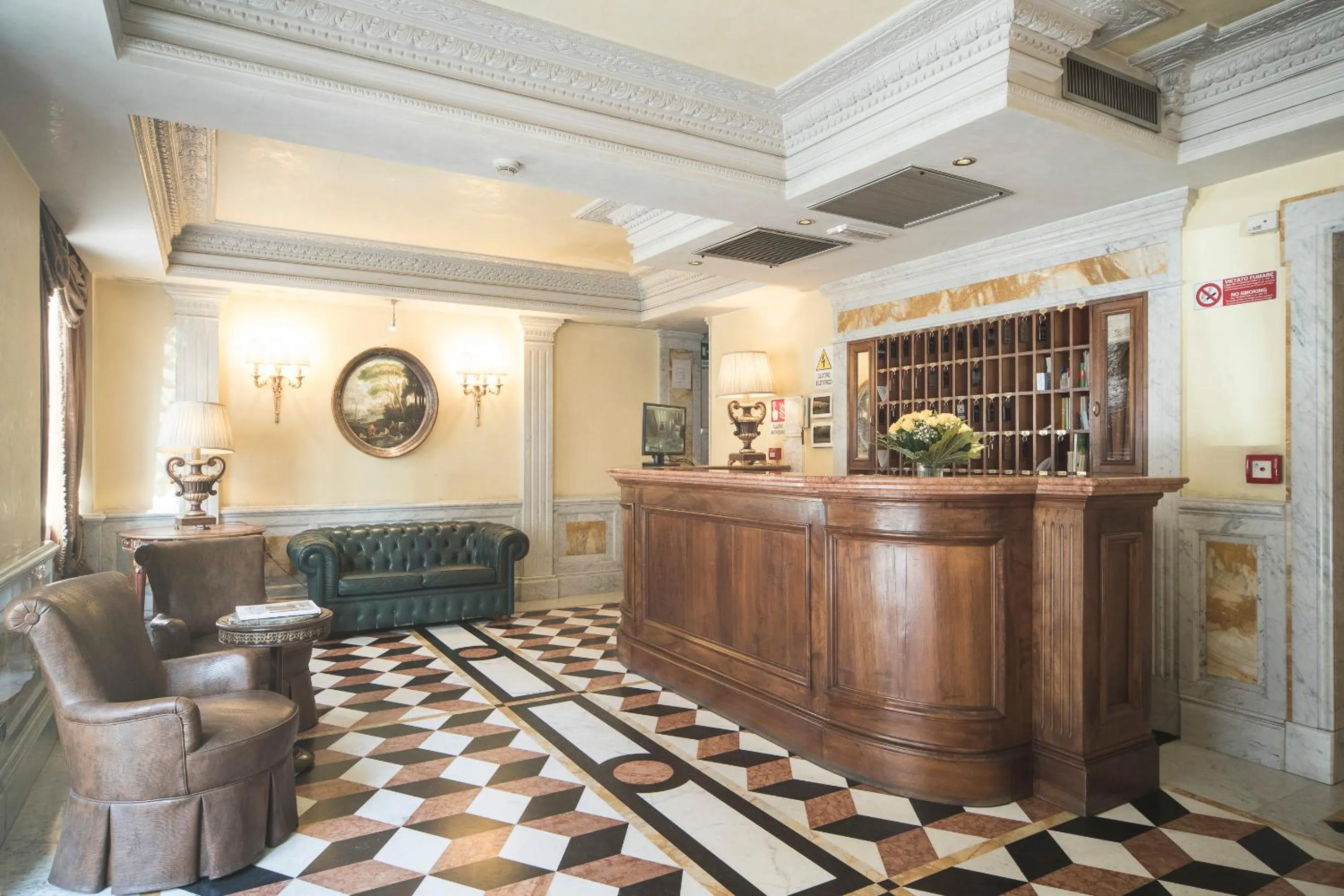 Lobby or reception in Hotel Donatello