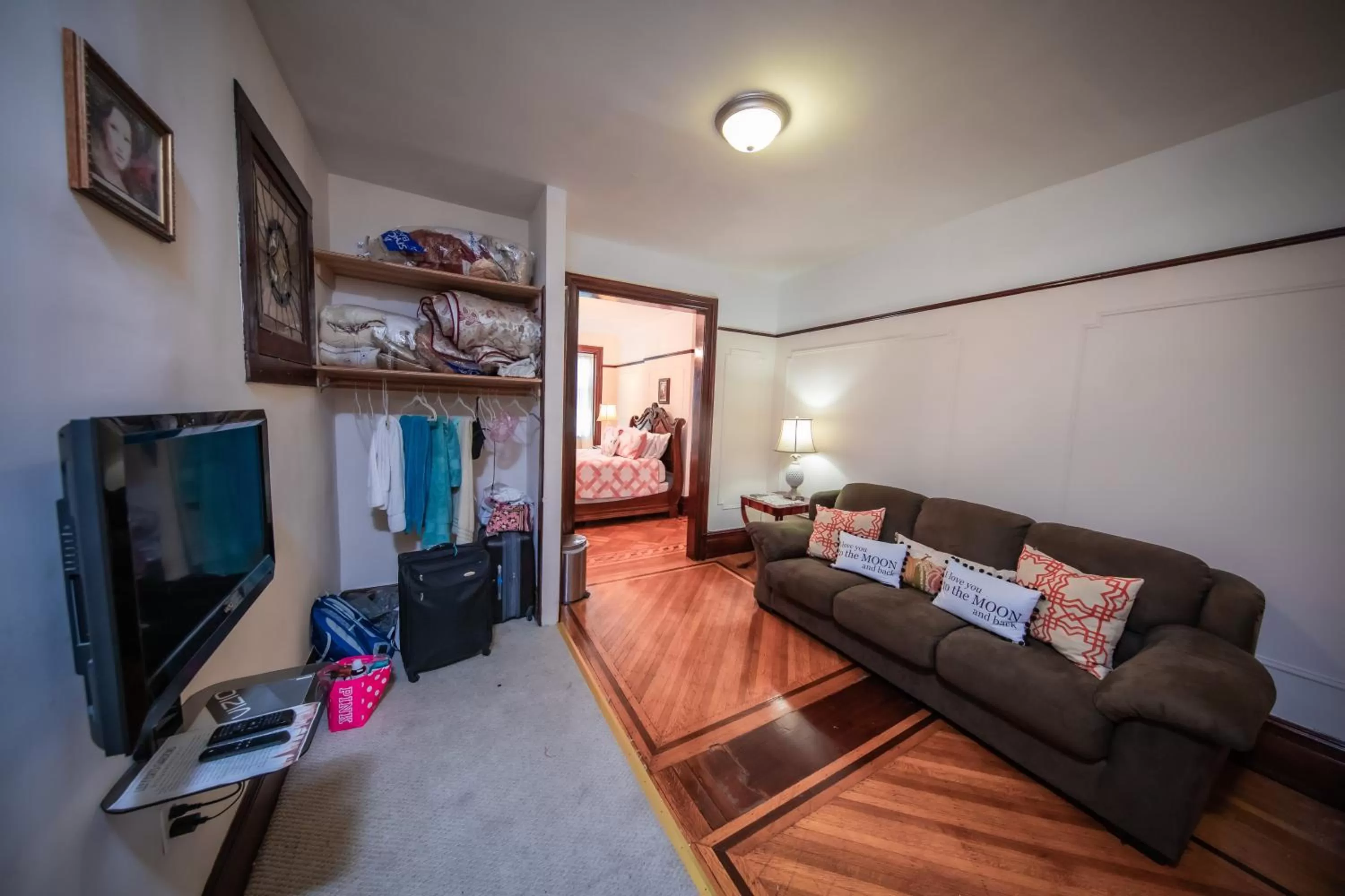 Bedroom, Seating Area in Lefferts Gardens Residence