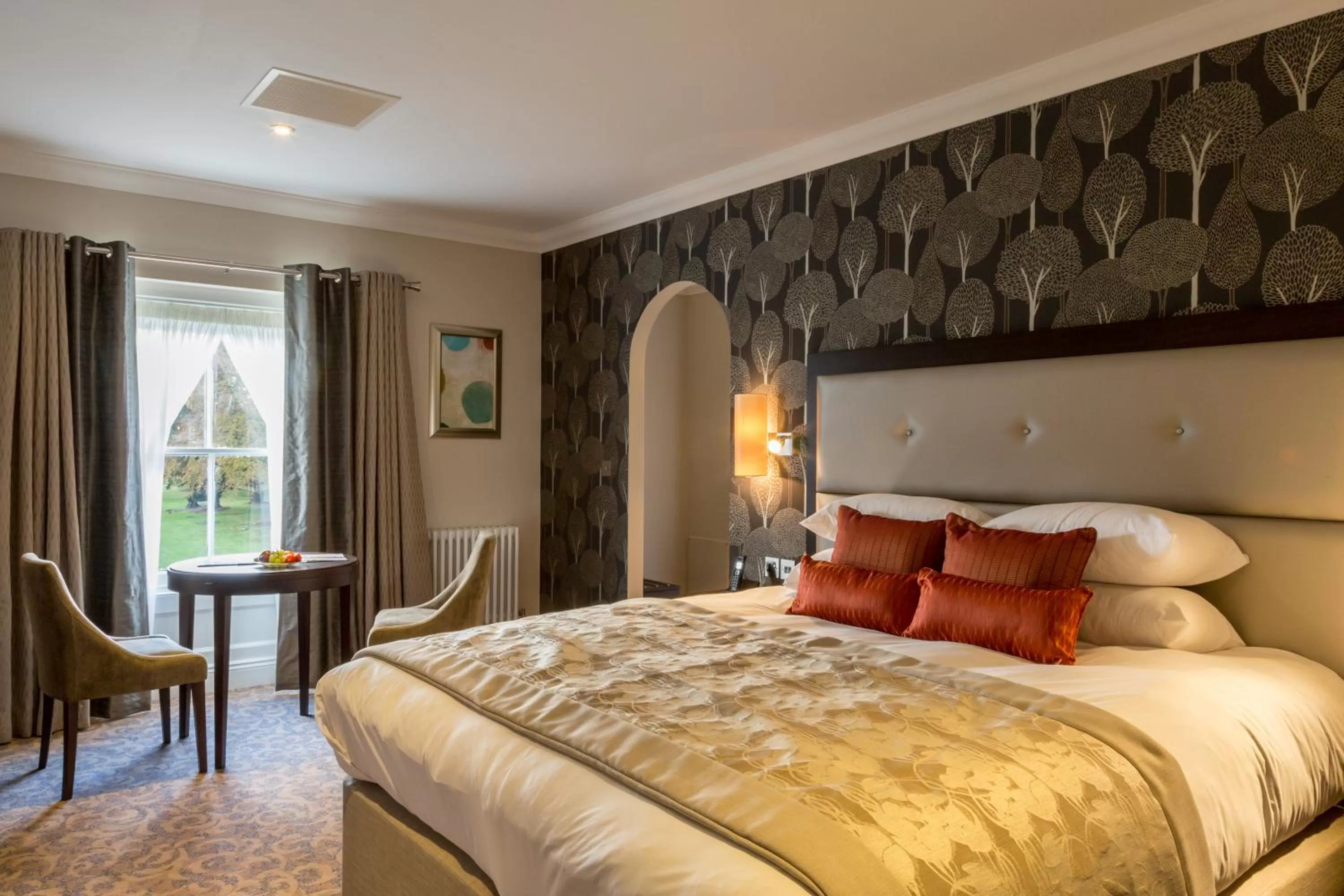 Bed in Oakley Hall Hotel