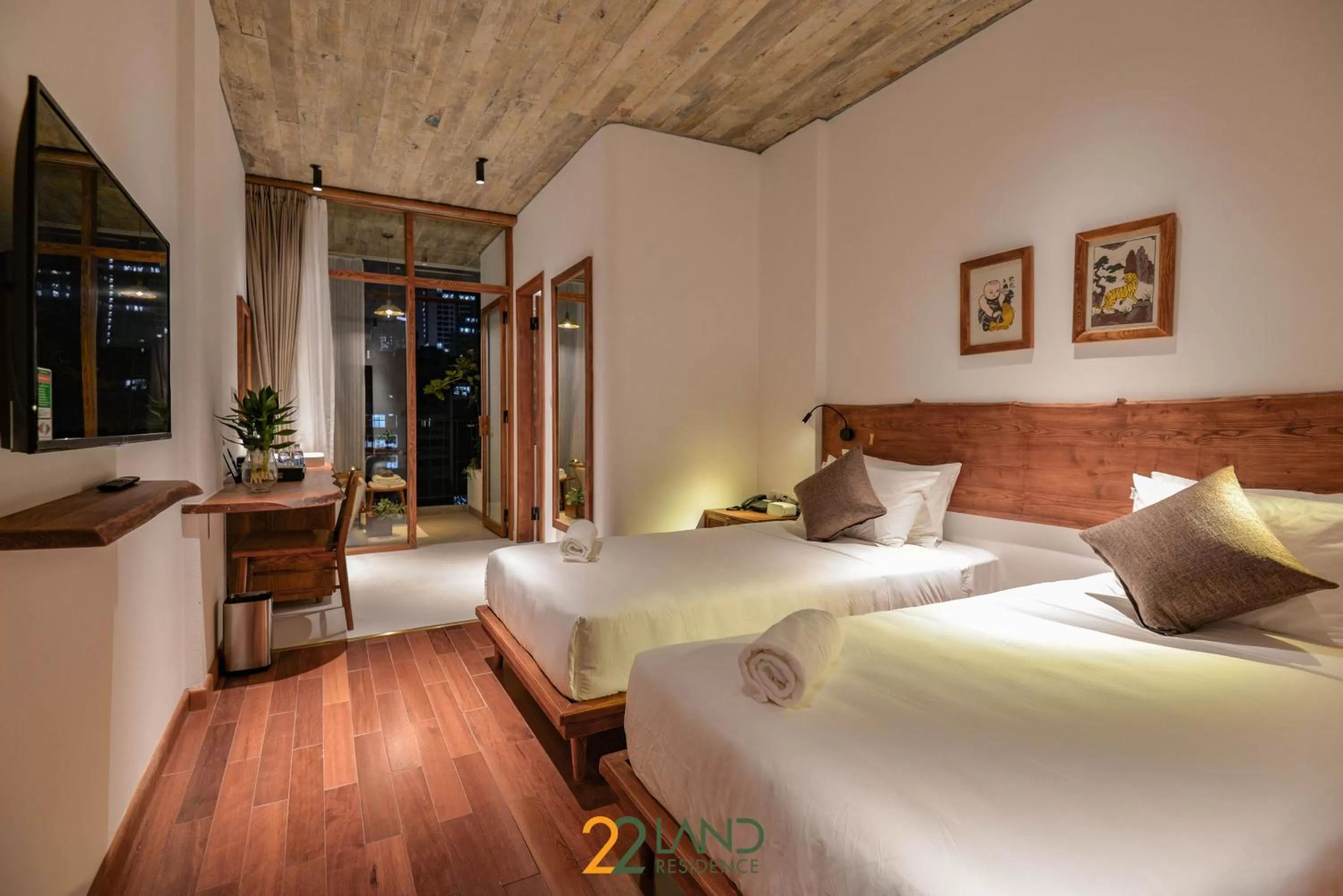 Bed in 22Land Hotel & Residence