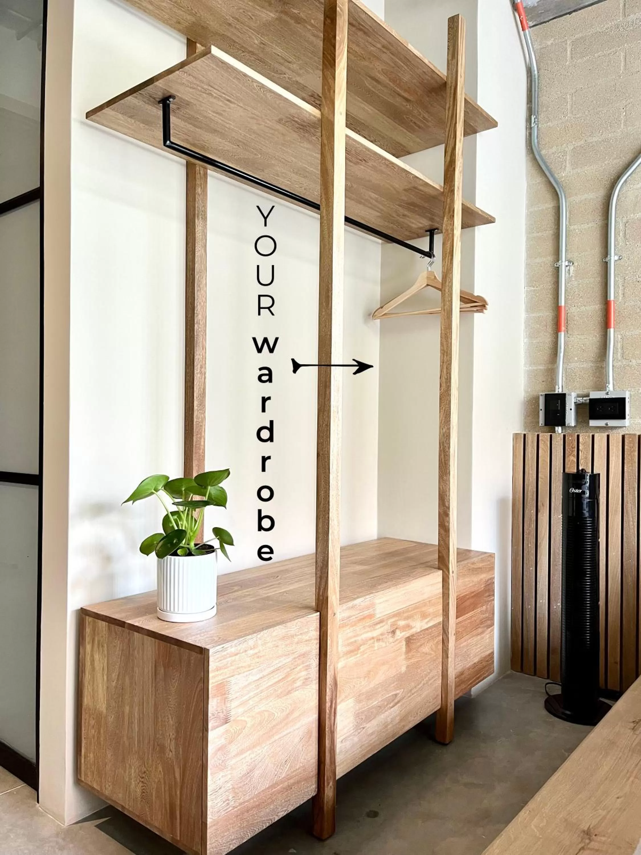 wardrobe, Bed in Beminimal Hotel