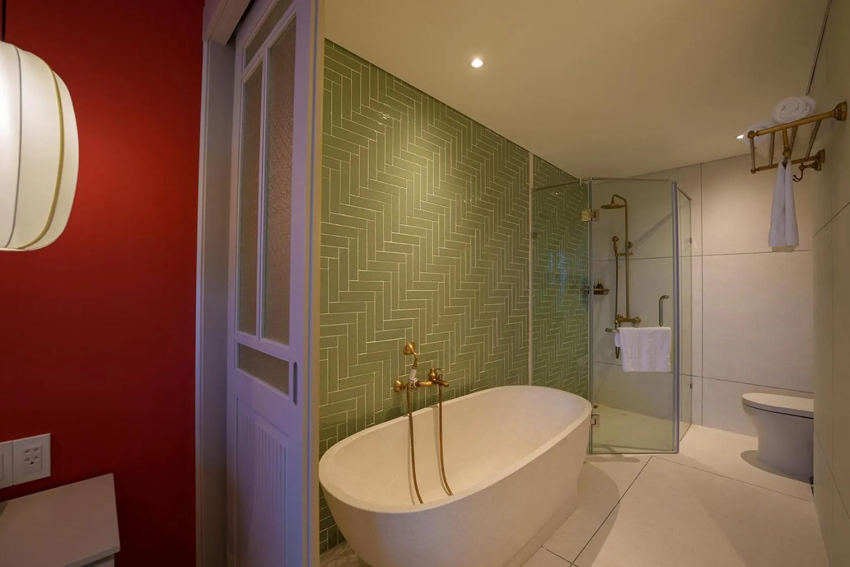 Shower in Cozy An Boutique Hotel Hoian