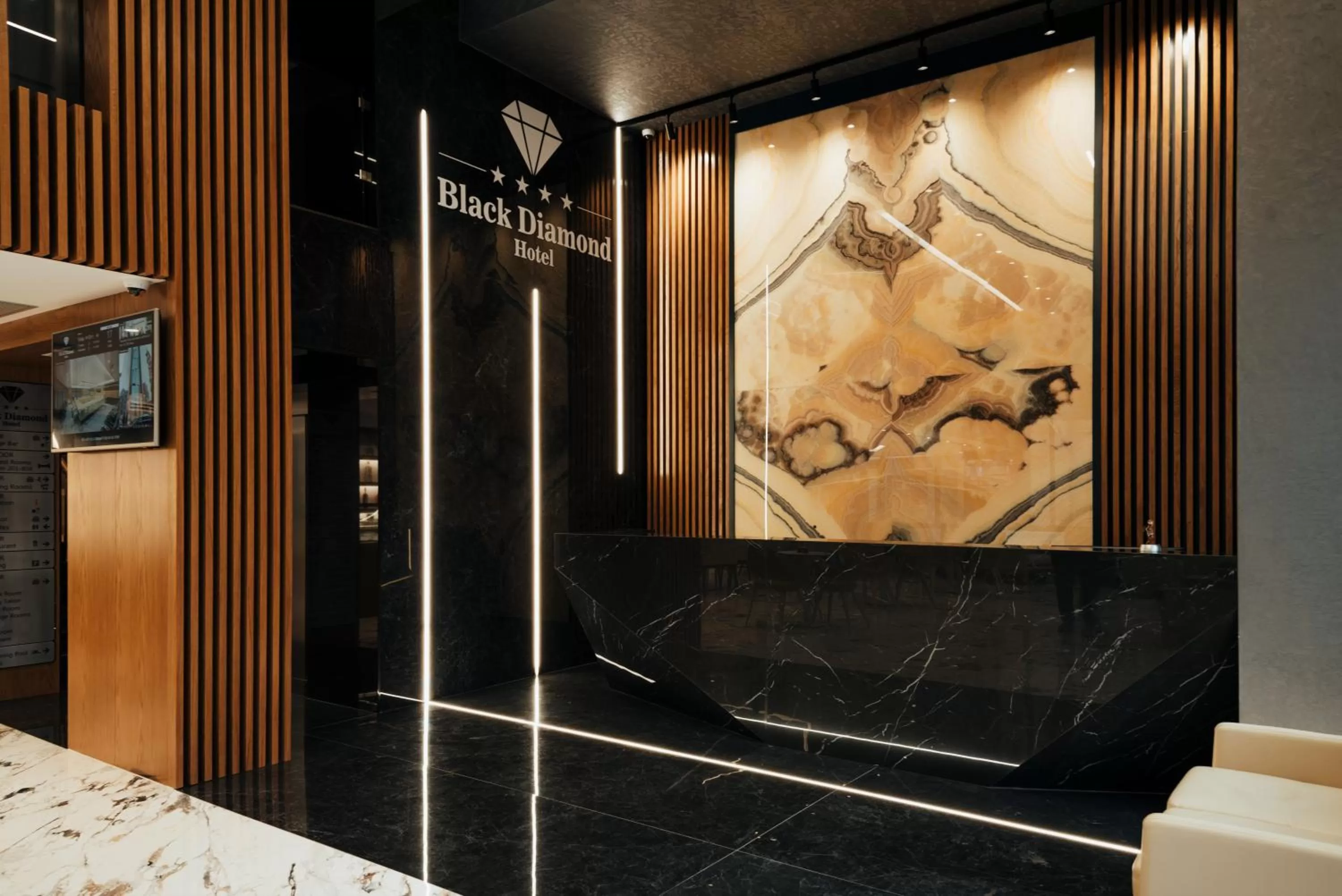 Lobby or reception in Black Diamond Hotel
