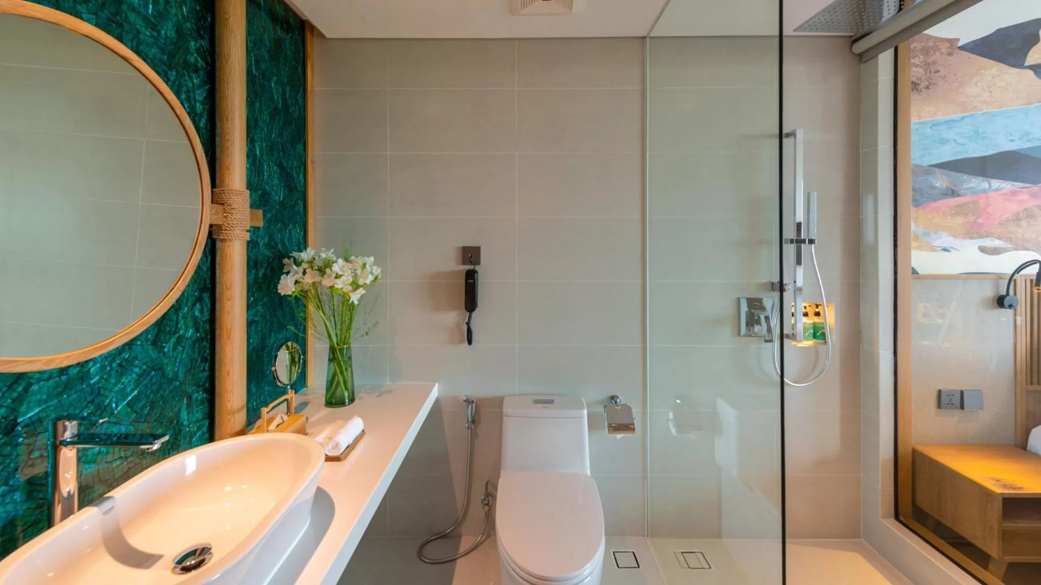 Shower in Bellerive Hoi An Resort and Spa