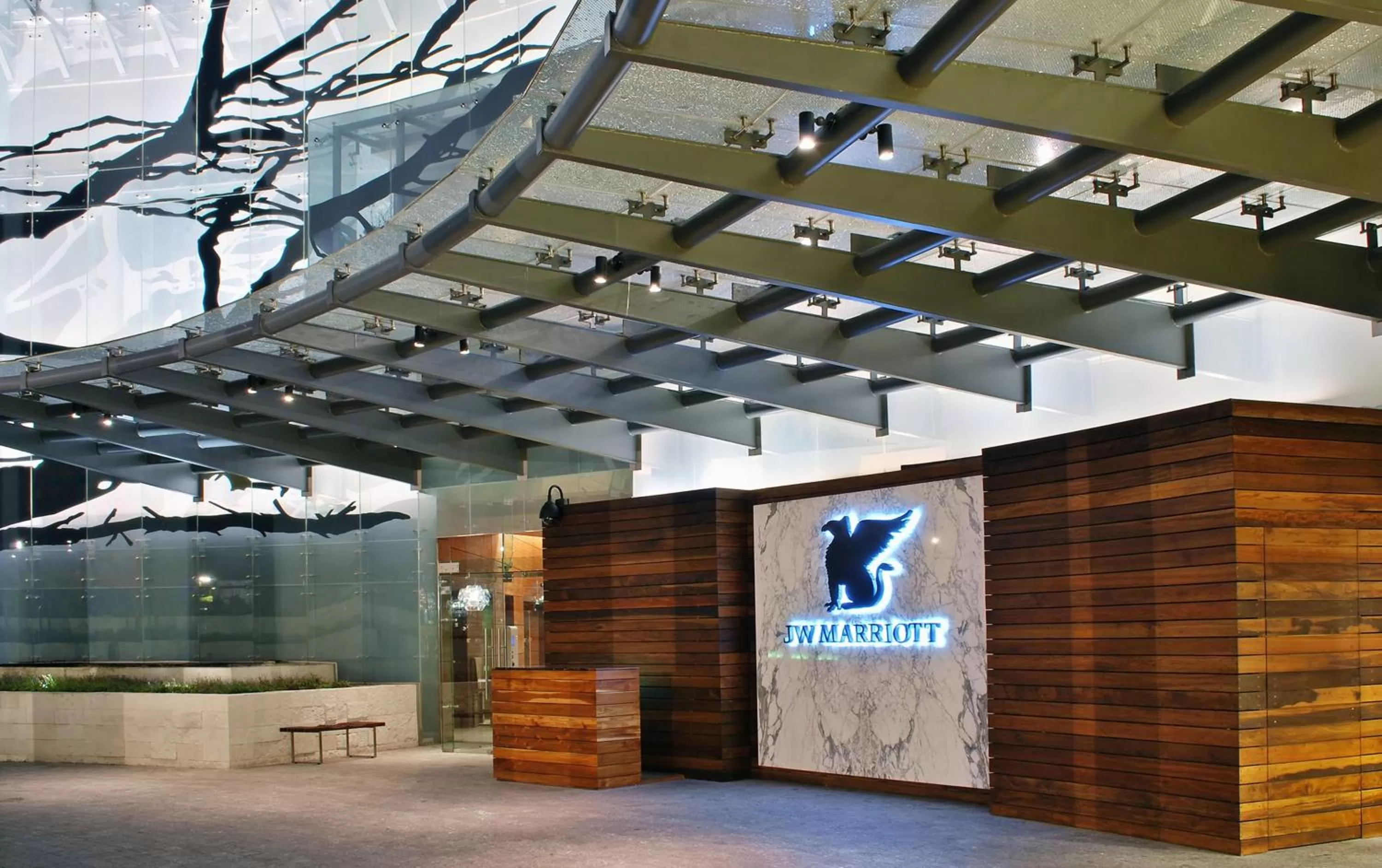 Facade/entrance in JW Marriott Hotel Mexico City Santa Fe