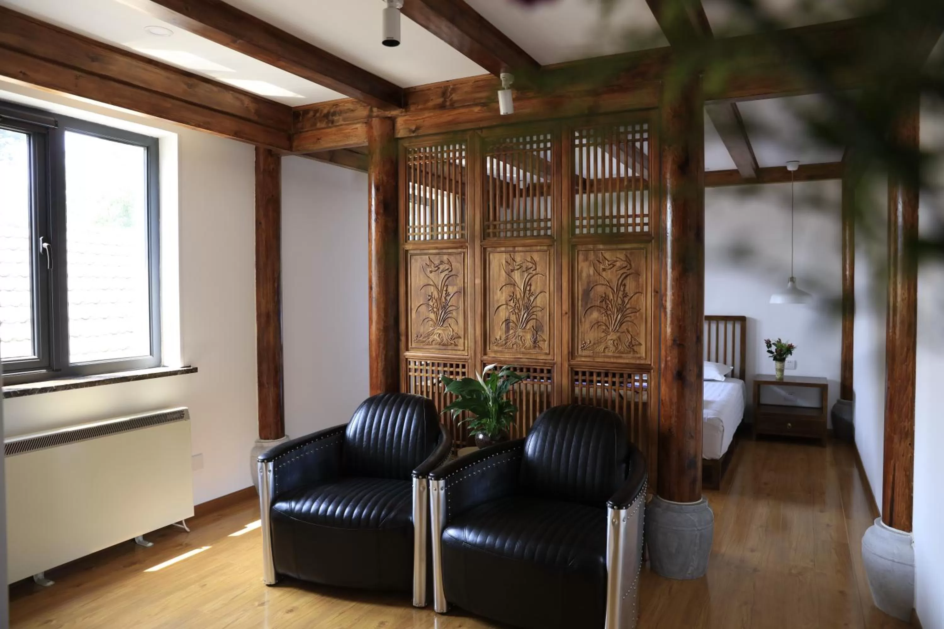 Living room in Beijing Downtown Travelotel