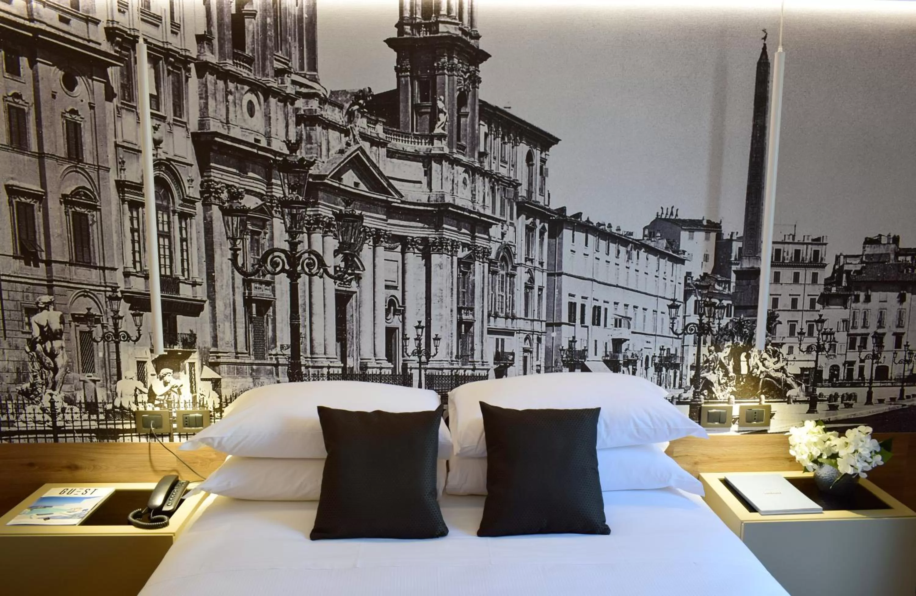 Bedroom, Bed in Raeli Hotel Archimede