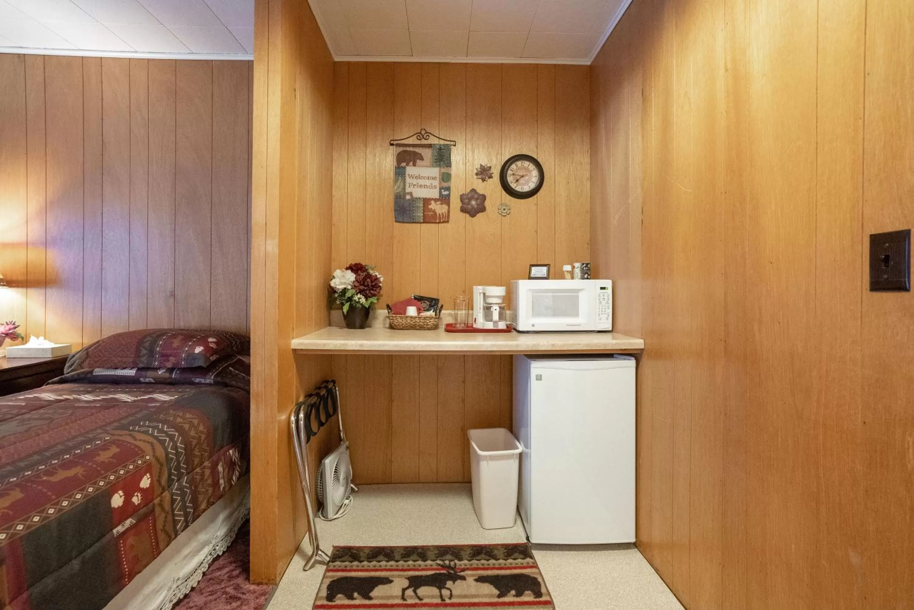 Bed in Talkeetna Inn