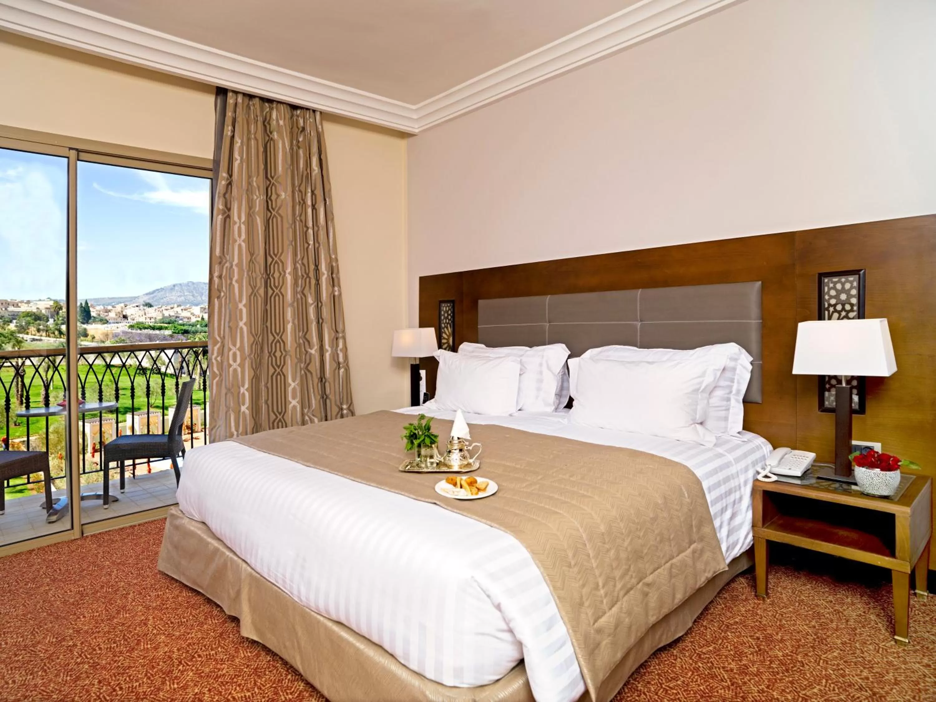 Bed in Palais Medina Riad Resort