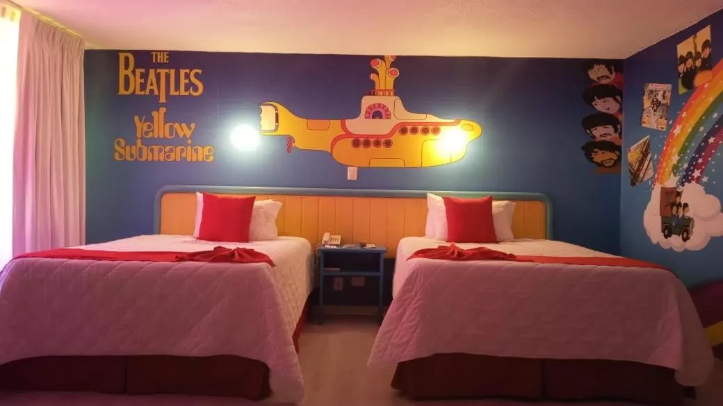 Bedroom, Bed in Hotel Medrano Temáticas and Business Rooms Aguascalientes