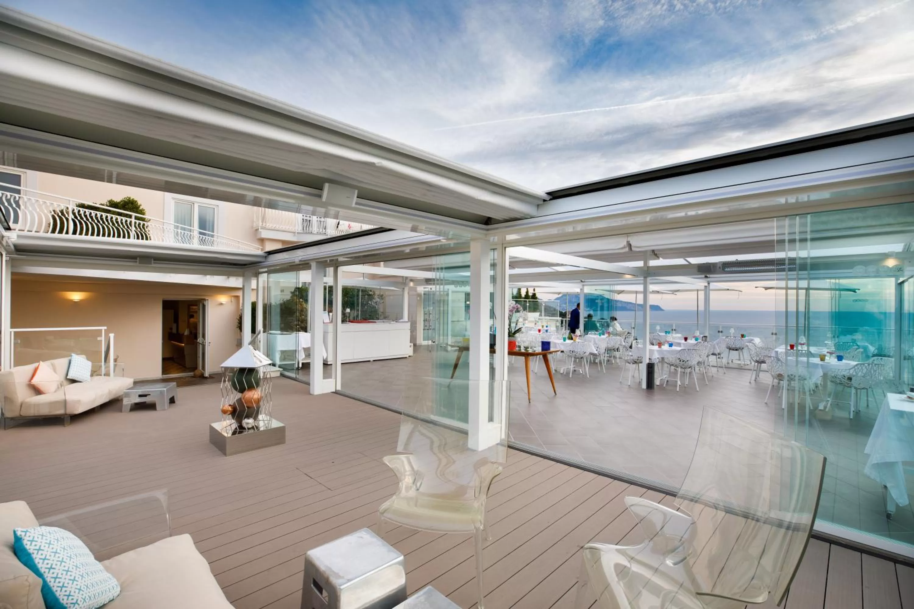 Lounge or bar in Villa Fiorella Art Hotel