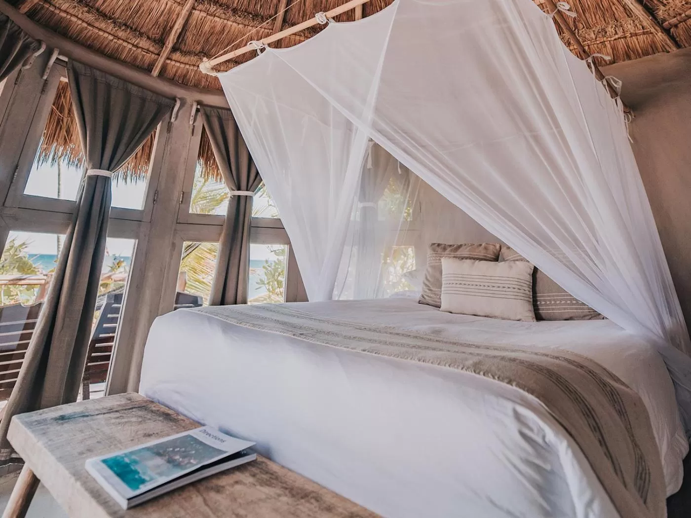 Bed in Papaya Playa Project, Tulum, a Member of Design Hotels