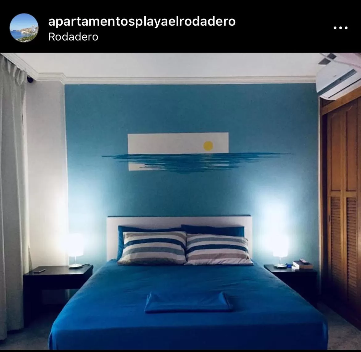 Bed in Edificio El Peñon del Rodadero Apartamento Playa Rodadero