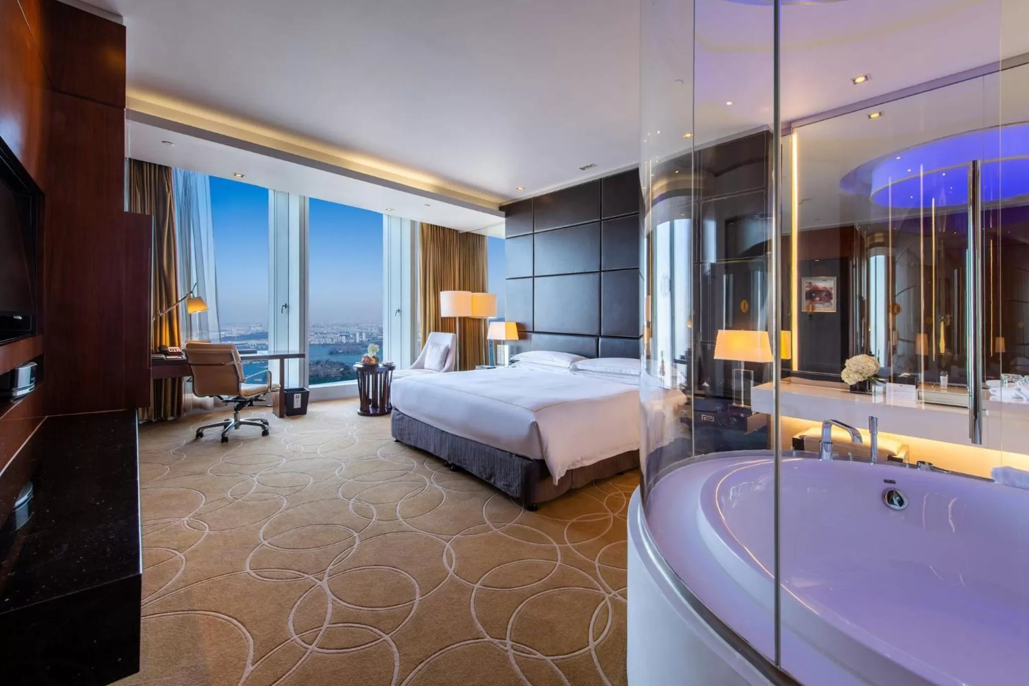 Photo of the whole room, Bed in InterContinental Nanjing by IHG