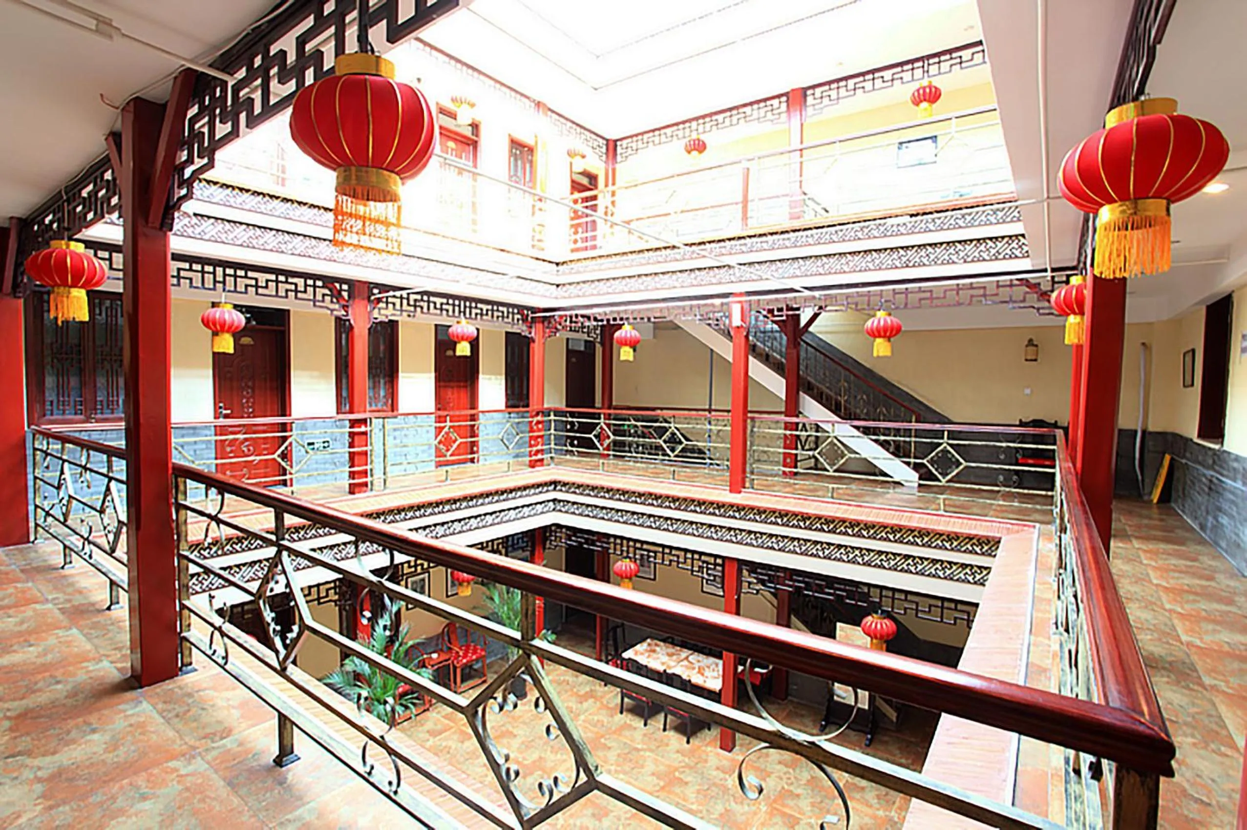 Patio in Beijing Hyde Courtyard Hotel