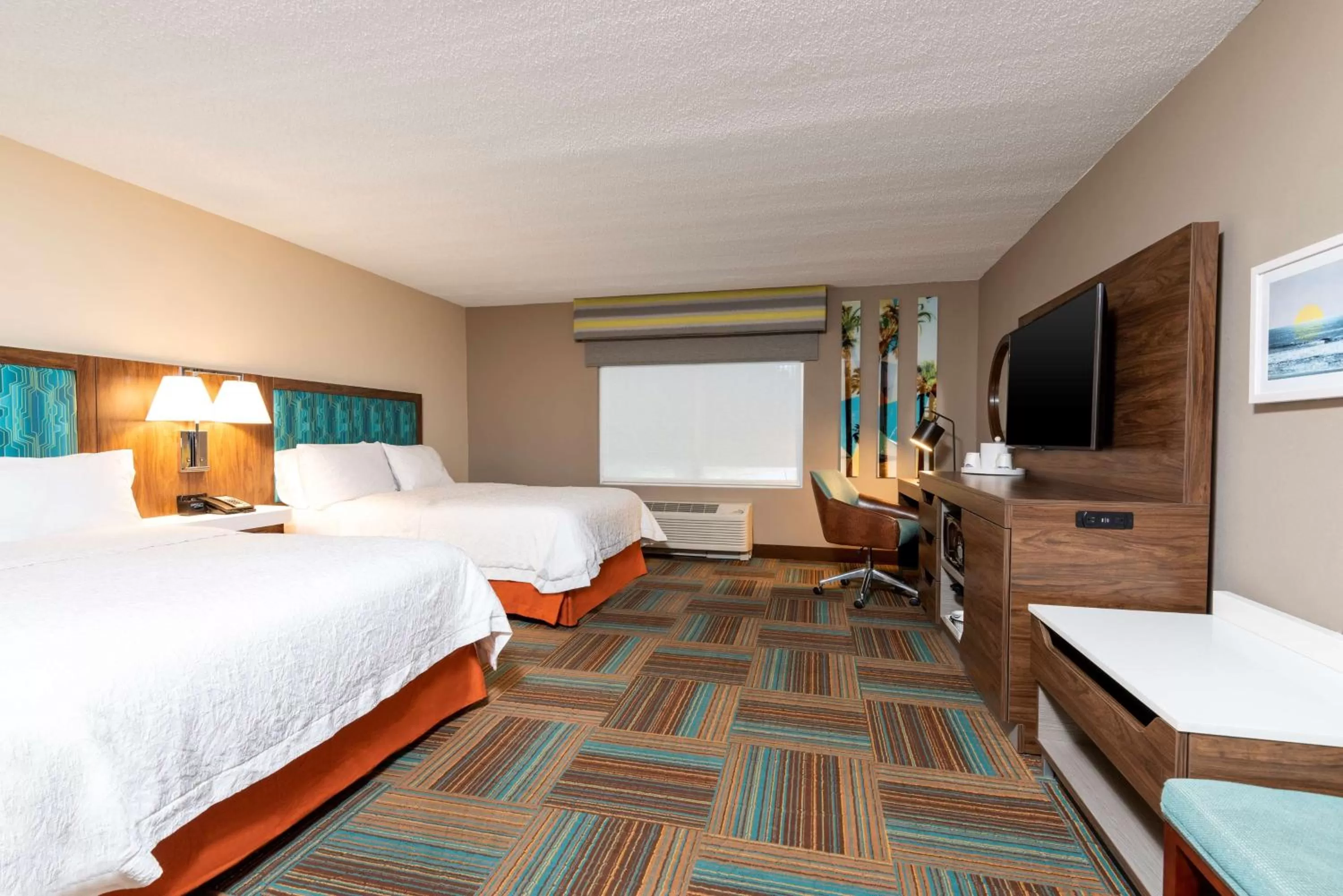 Queen Room with Two Queen Beds - Hearing Accessible in Hampton Inn & Suites Fort Myers-Colonial Boulevard