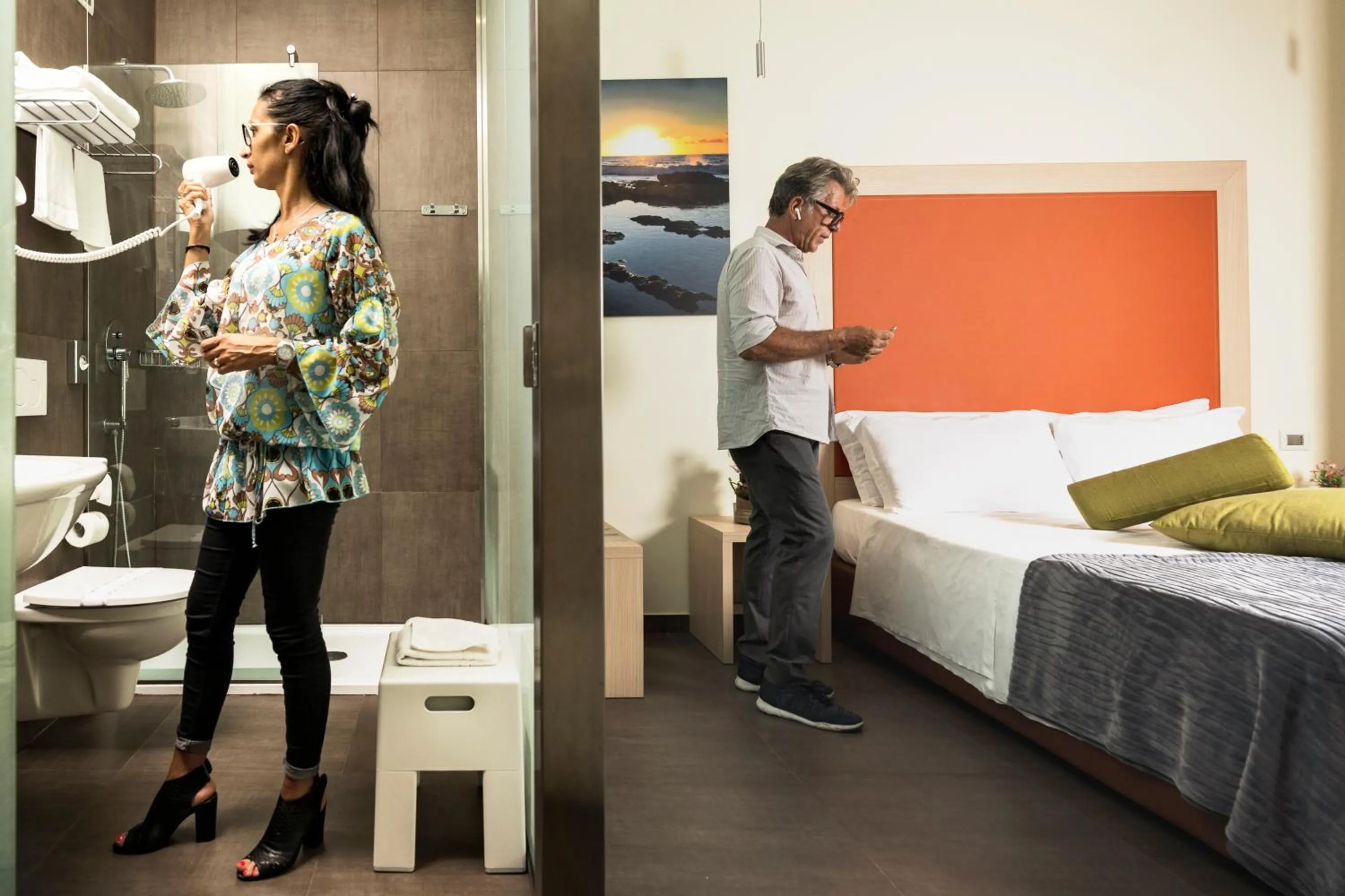 People, Bed in Hotel 33 Baroni